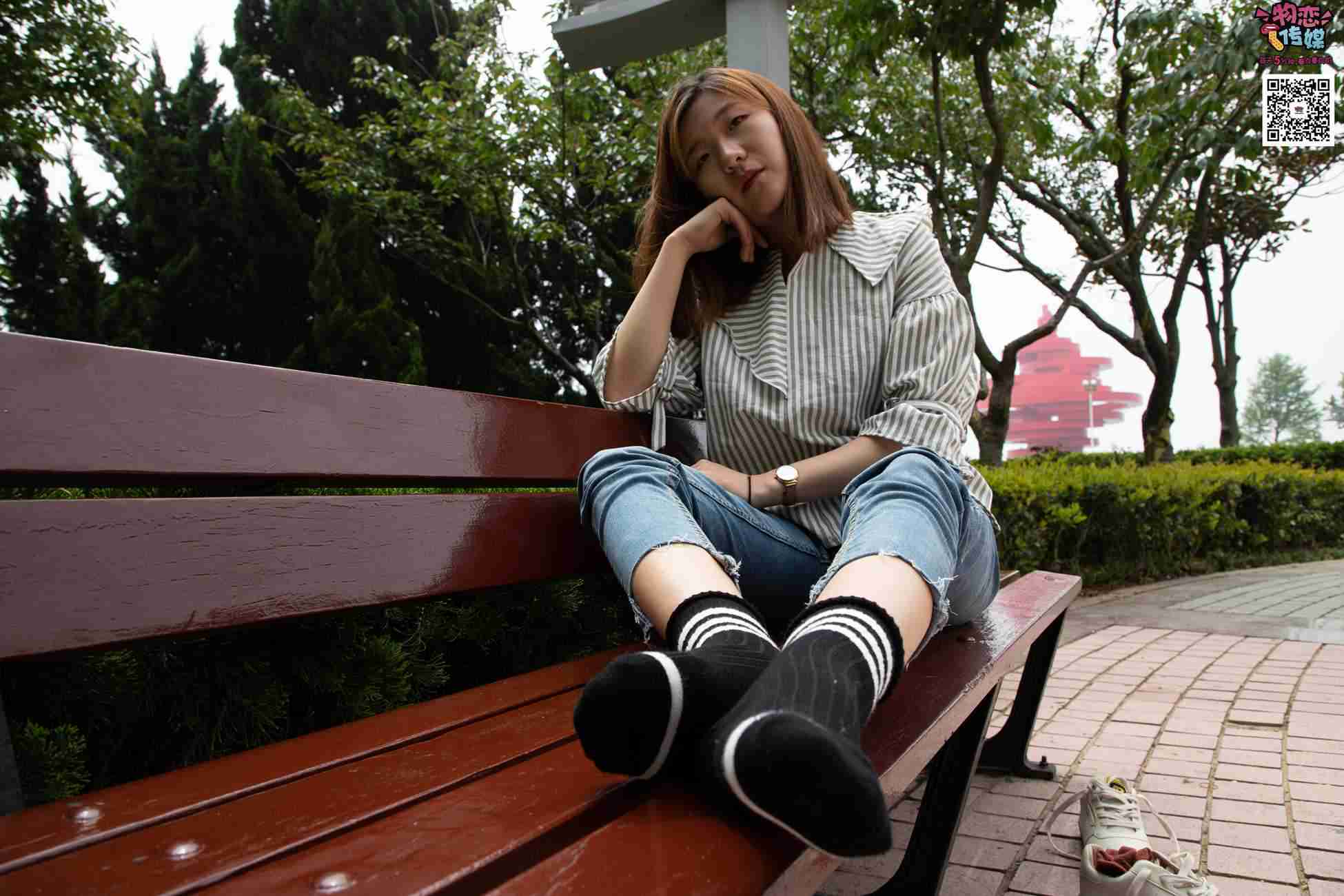 图片[35]-物恋传媒 No.014 高冷风格的大一小姐姐哦,小白鞋搭配粉色船袜 [237P] – 速更版-美库