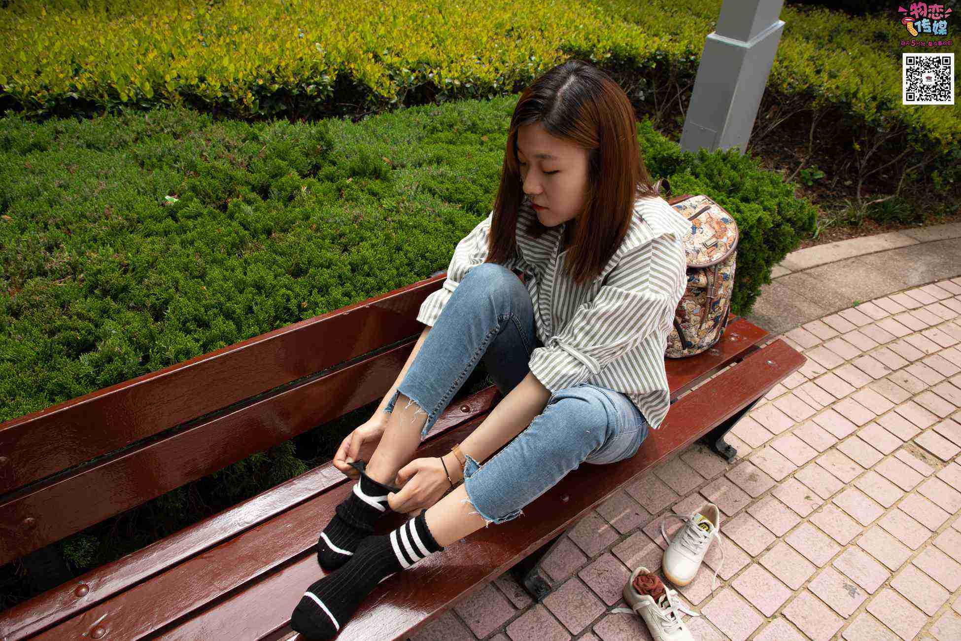 图片[55]-物恋传媒 No.014 高冷风格的大一小姐姐哦,小白鞋搭配粉色船袜 [237P] – 速更版-美库