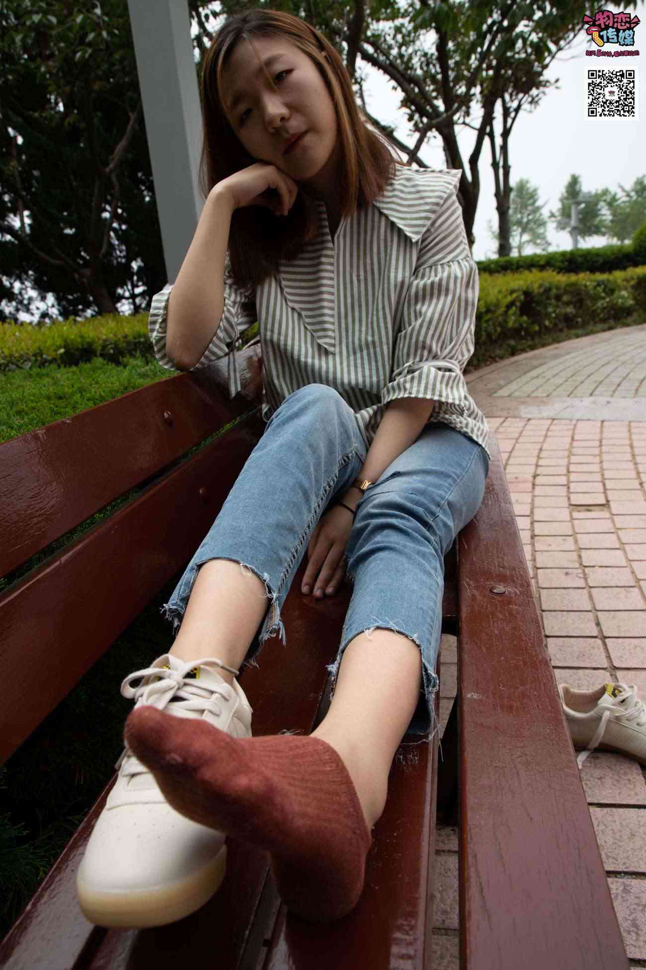 图片[159]-物恋传媒 No.014 高冷风格的大一小姐姐哦,小白鞋搭配粉色船袜 [237P] – 速更版-美库