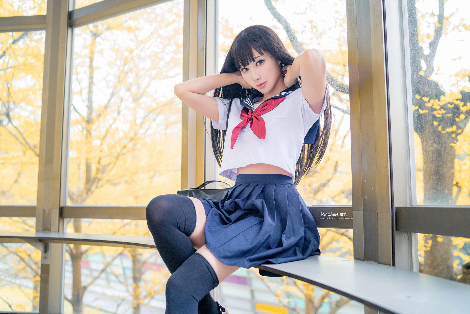 图片[11]-Hane Ame 雨波写真 – JK[16P] – 速更版-美库