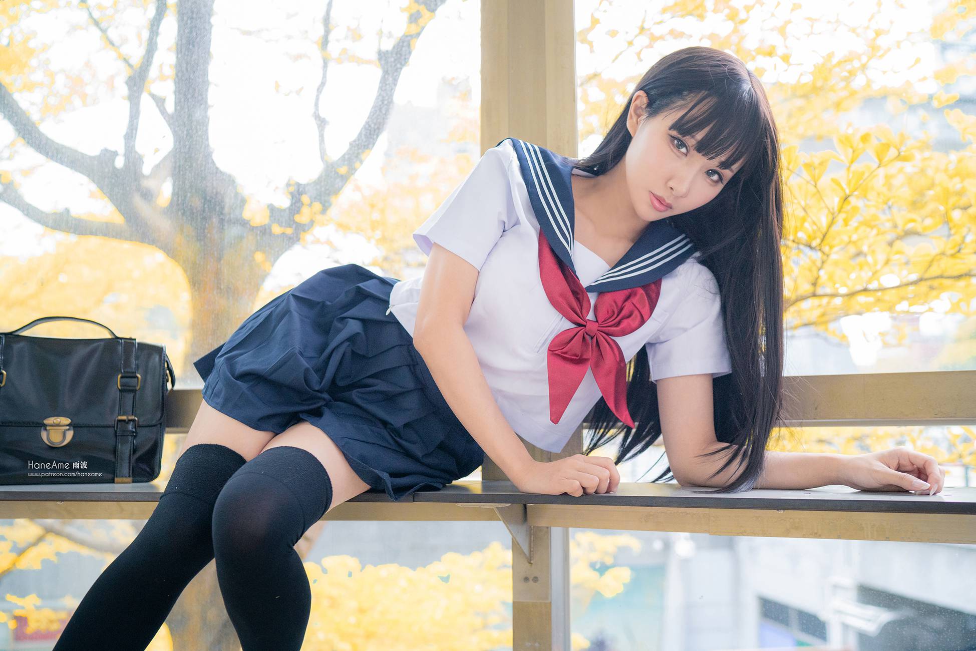 图片[13]-Hane Ame 雨波写真 – JK[16P] – 速更版-美库