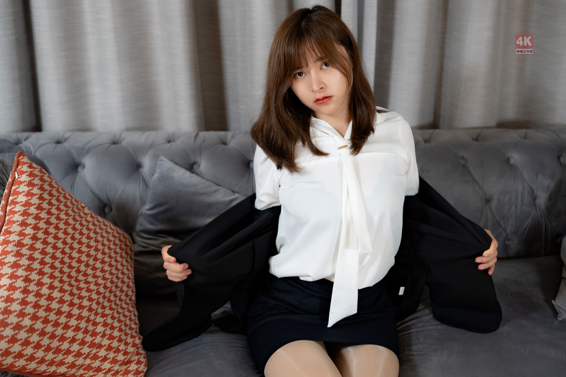 图片[57]-[Ligui丽柜]网络丽人 2021.06.30 Model《复古的两套日式OL》奈沐子[77P] – 速更版-美库