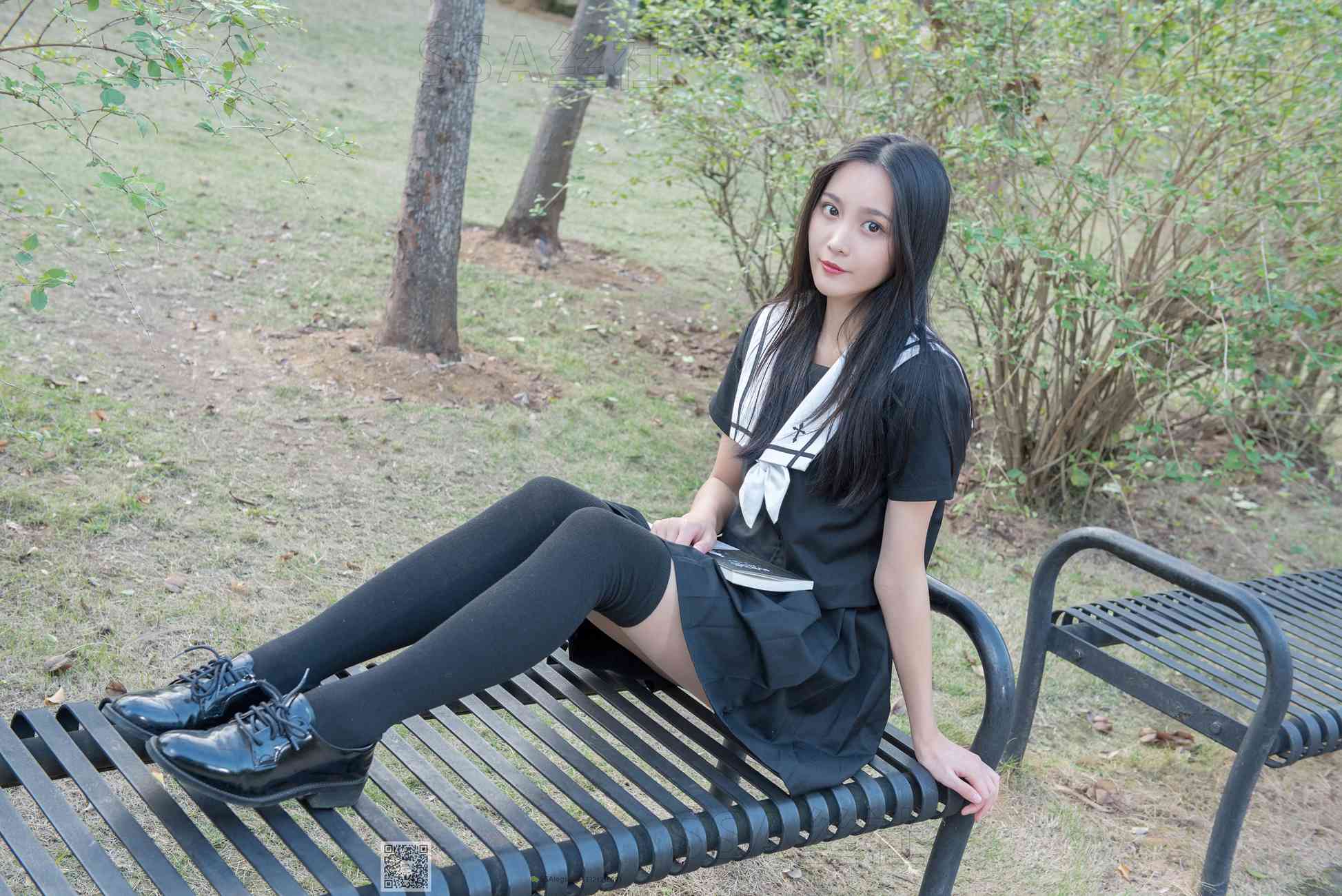 图片[56]-[SSA丝社]超清写真 NO.060 君君 JK制服游公园[111P] – 速更版-美库