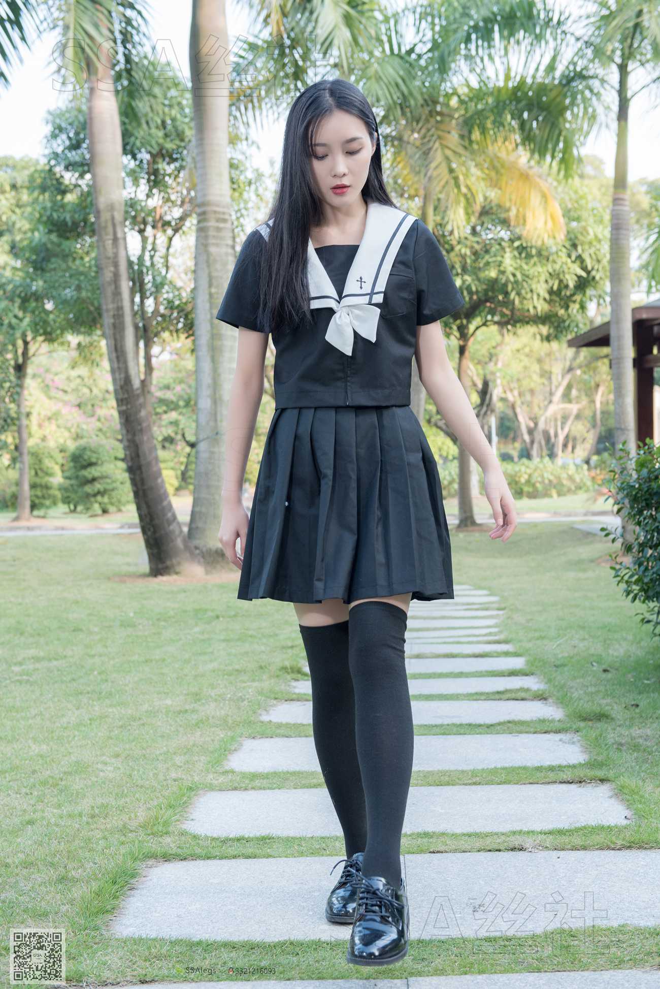 图片[64]-[SSA丝社]超清写真 NO.060 君君 JK制服游公园[111P] – 速更版-美库