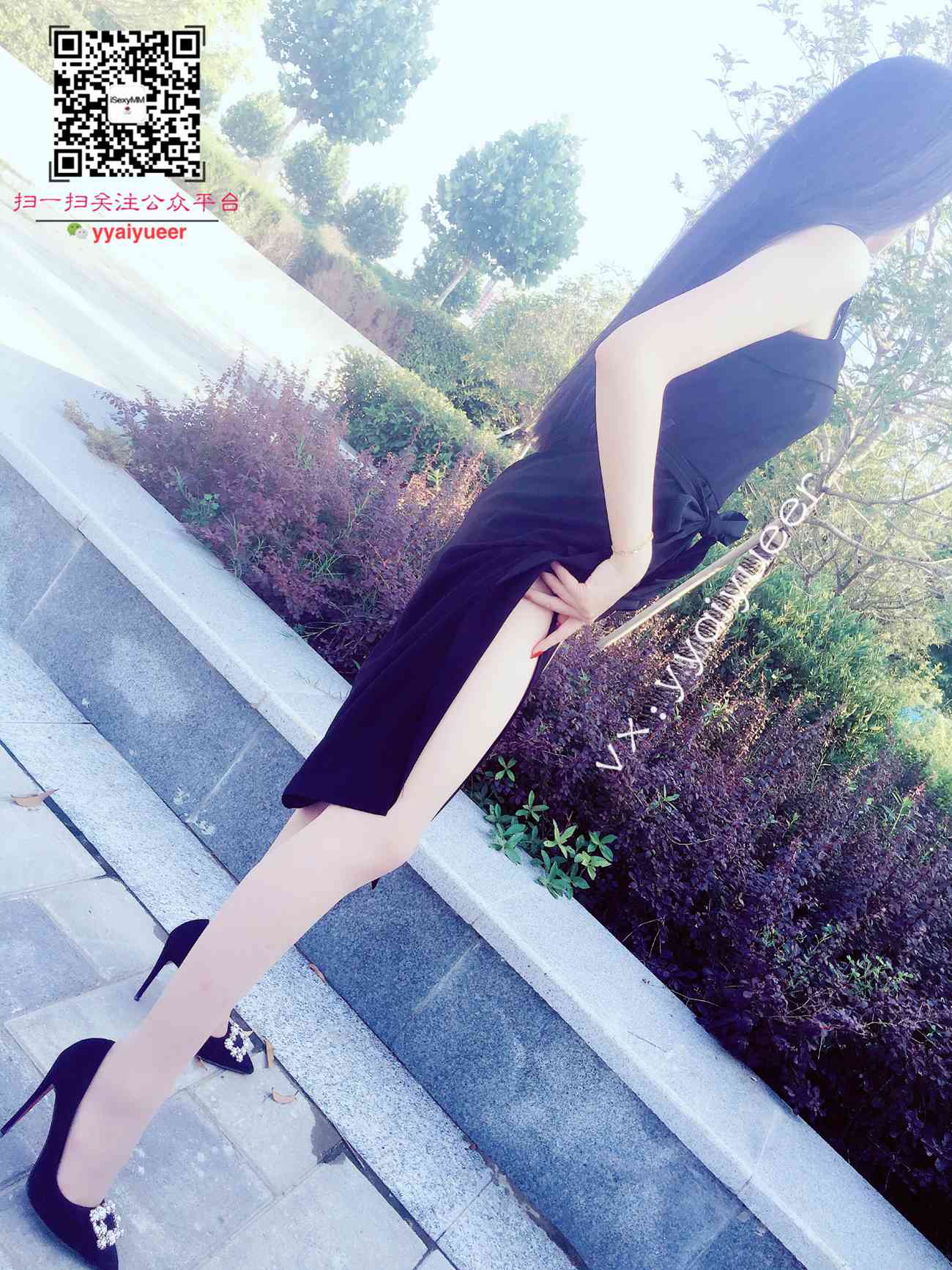 图片[40]-丝月神 001 方扣黑高跟肉丝街拍[57P] – 速更版-美库