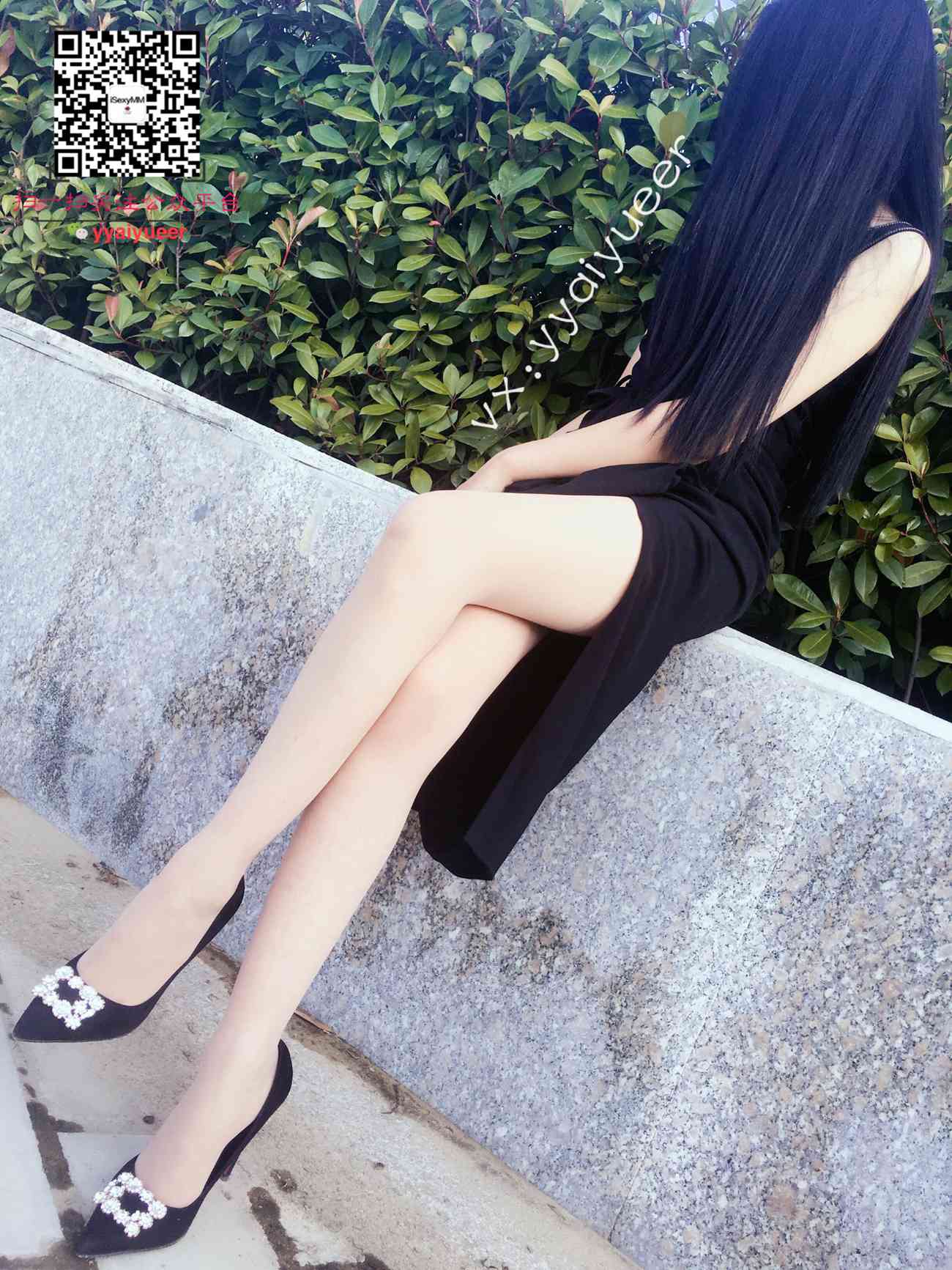 图片[41]-丝月神 001 方扣黑高跟肉丝街拍[57P] – 速更版-美库