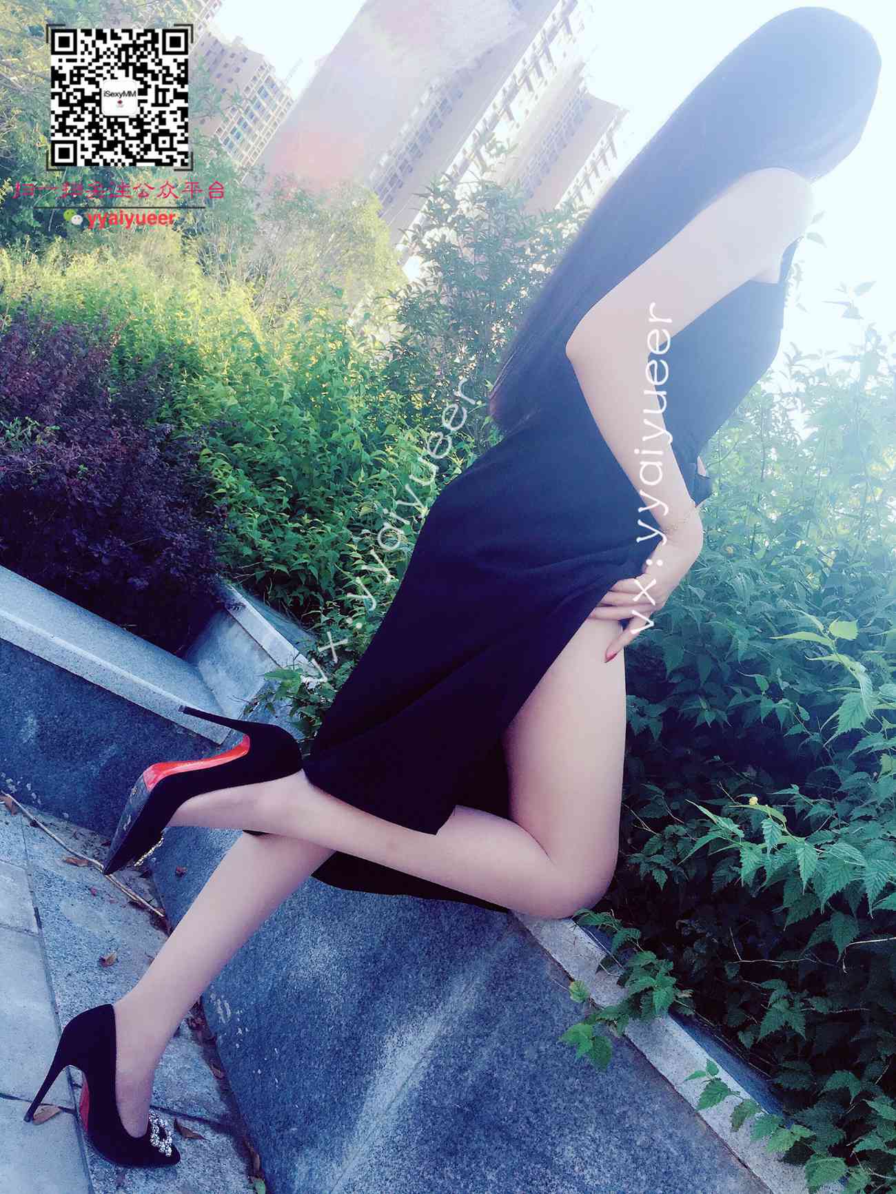 图片[52]-丝月神 001 方扣黑高跟肉丝街拍[57P] – 速更版-美库