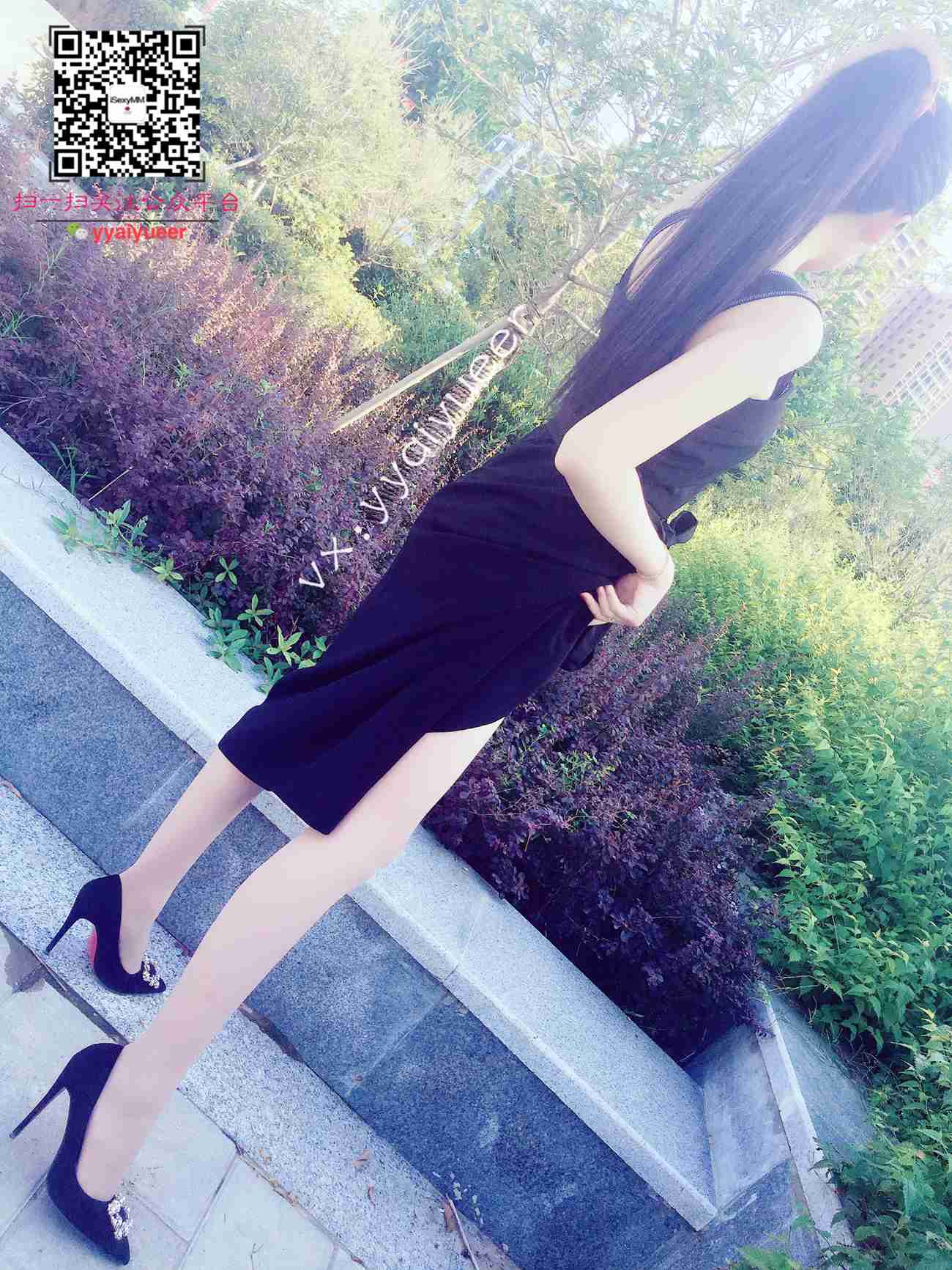 图片[53]-丝月神 001 方扣黑高跟肉丝街拍[57P] – 速更版-美库