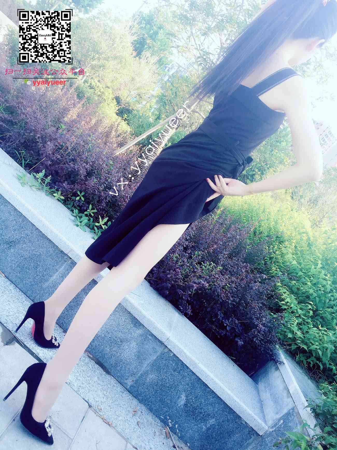 图片[55]-丝月神 001 方扣黑高跟肉丝街拍[57P] – 速更版-美库