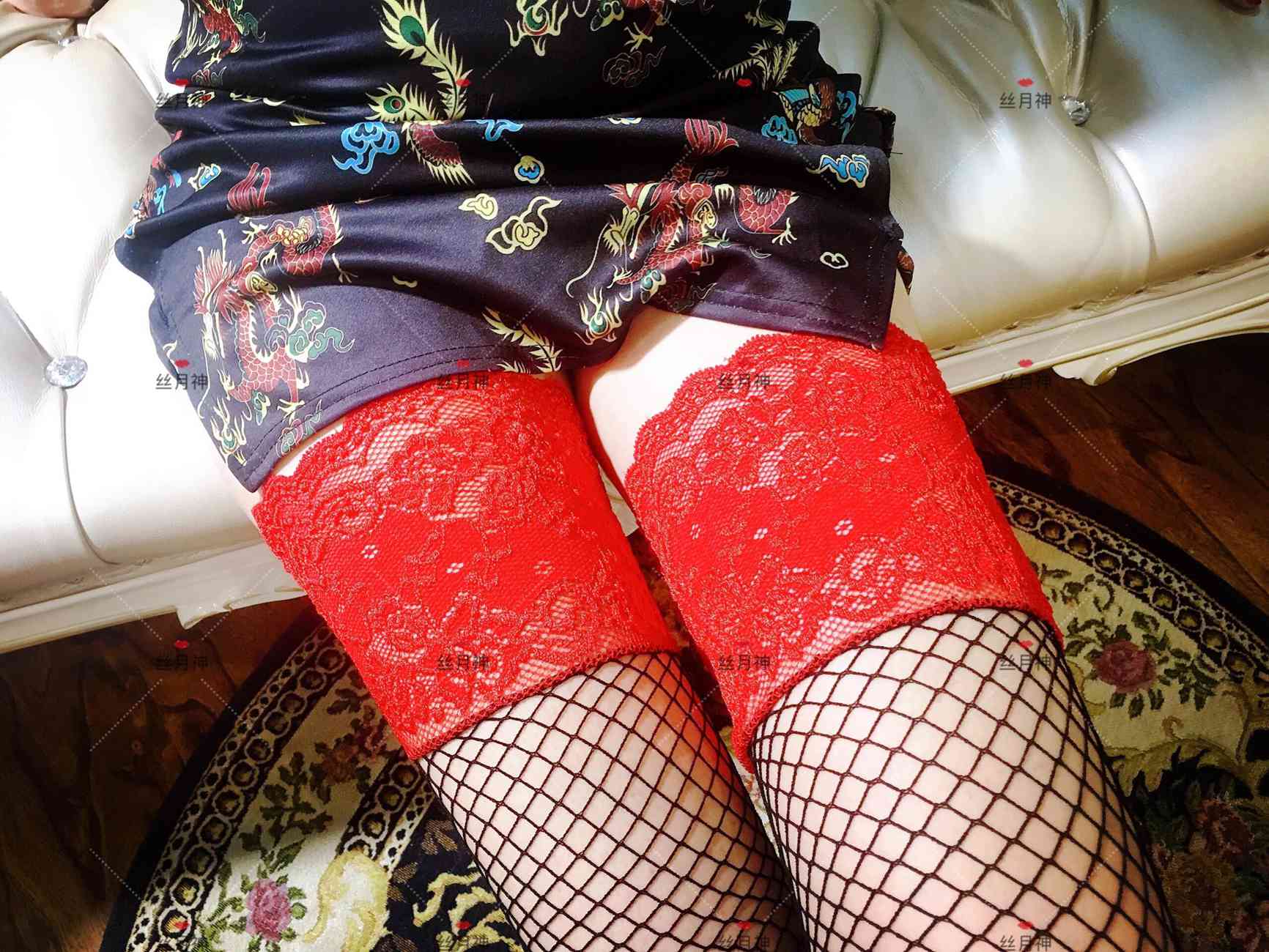 图片[12]-丝月神 002 白色绫丝 过膝网袜[68P] – 速更版-美库