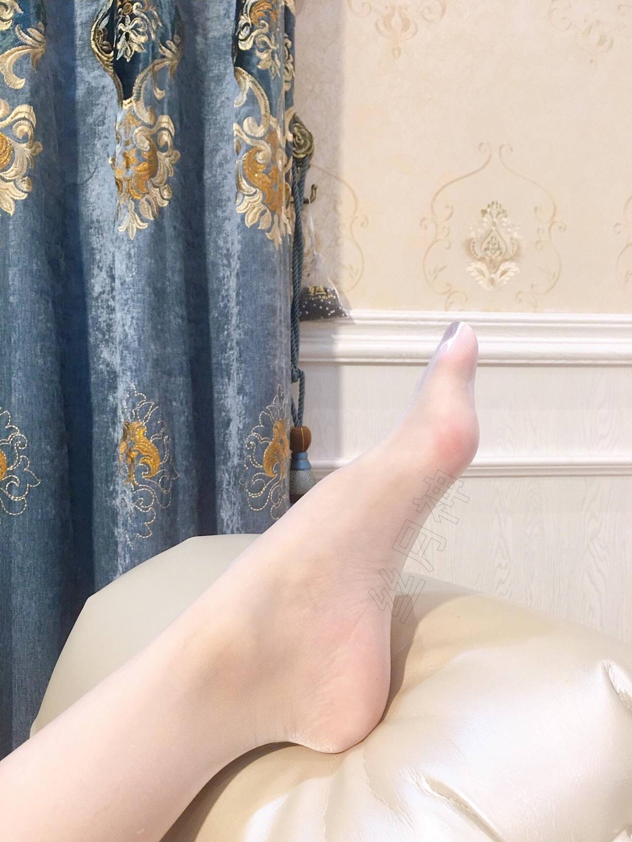 图片[23]-丝月神 002 白色绫丝 过膝网袜[68P] – 速更版-美库