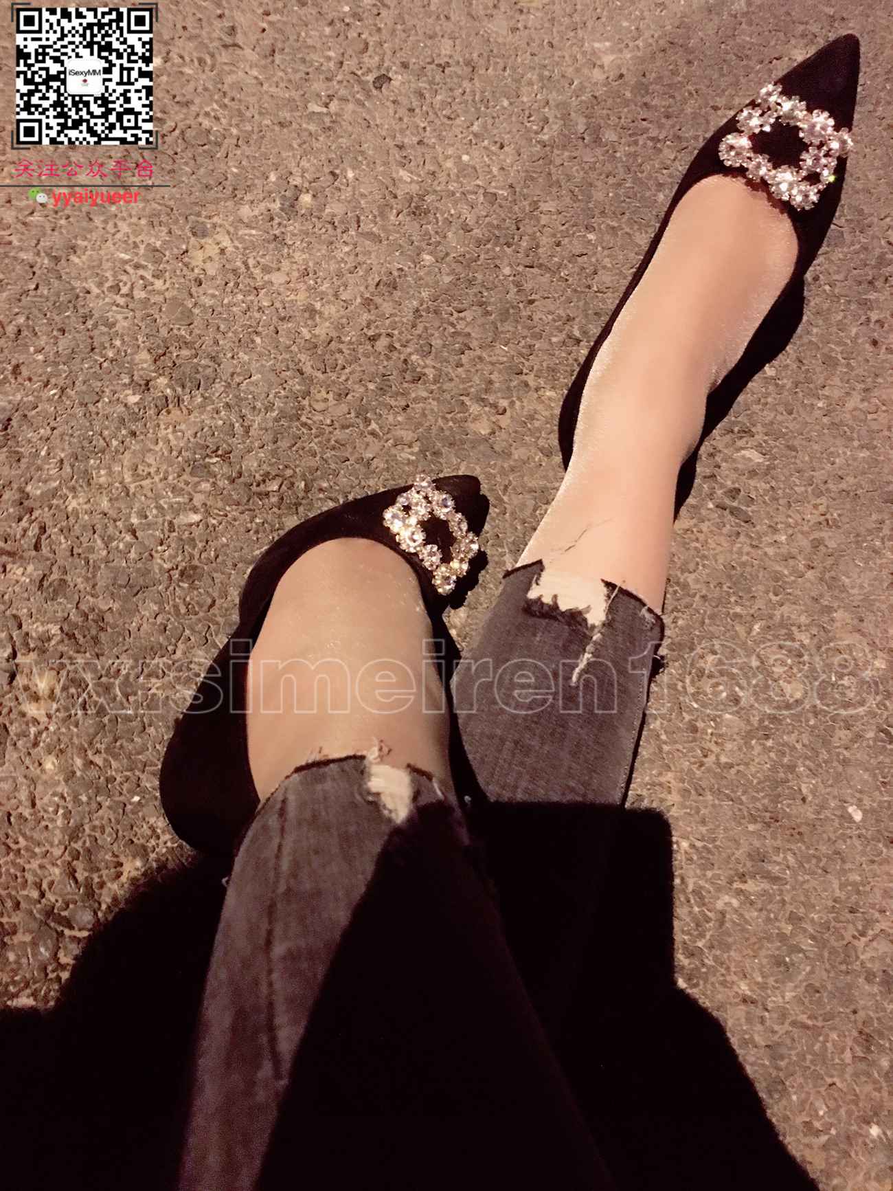 图片[10]-丝月神 004 细带牛仔裤肉路灯下夜拍[56P] – 速更版-美库