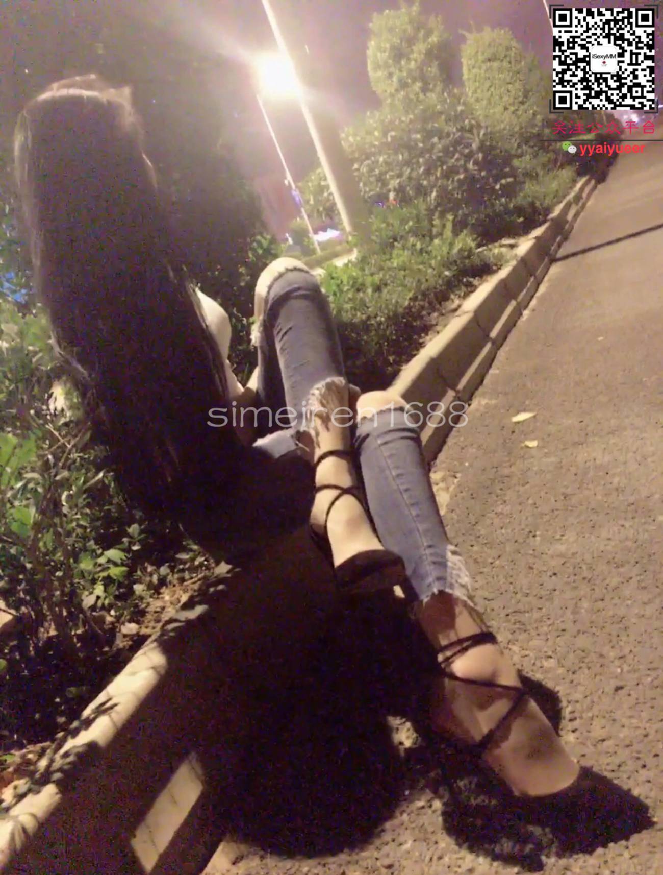 图片[19]-丝月神 004 细带牛仔裤肉路灯下夜拍[56P] – 速更版-美库