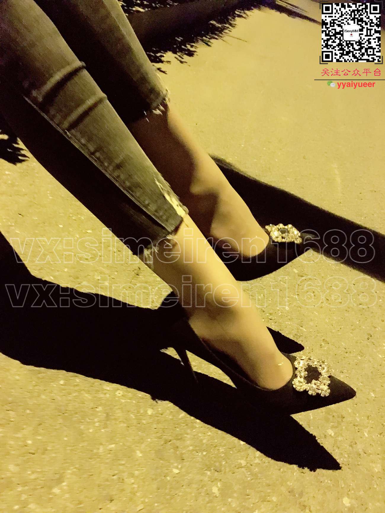 图片[47]-丝月神 004 细带牛仔裤肉路灯下夜拍[56P] – 速更版-美库