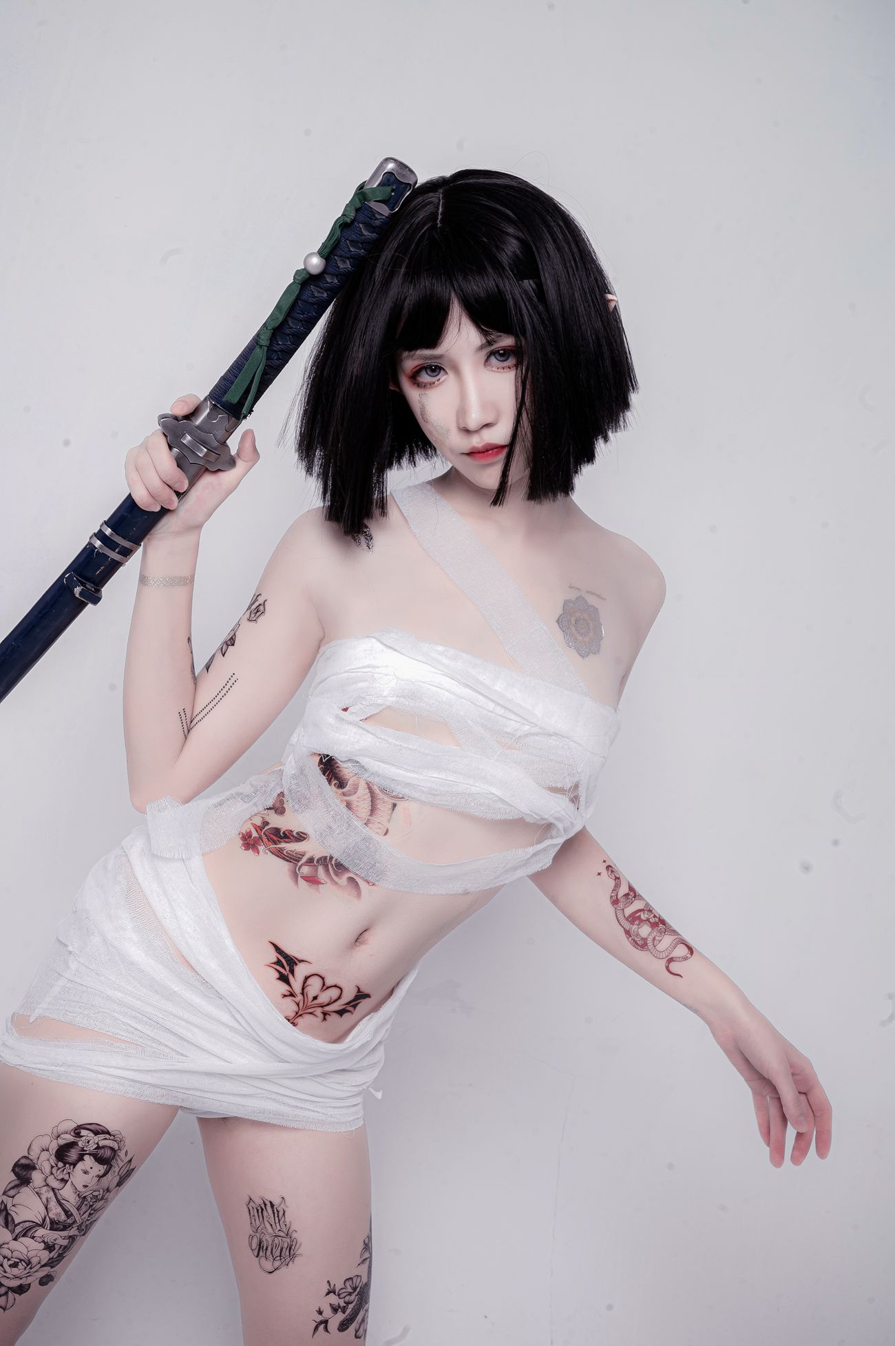 图片[35]-阮邑_Fairy – 绑带和武士[40P] – 速更版-美库