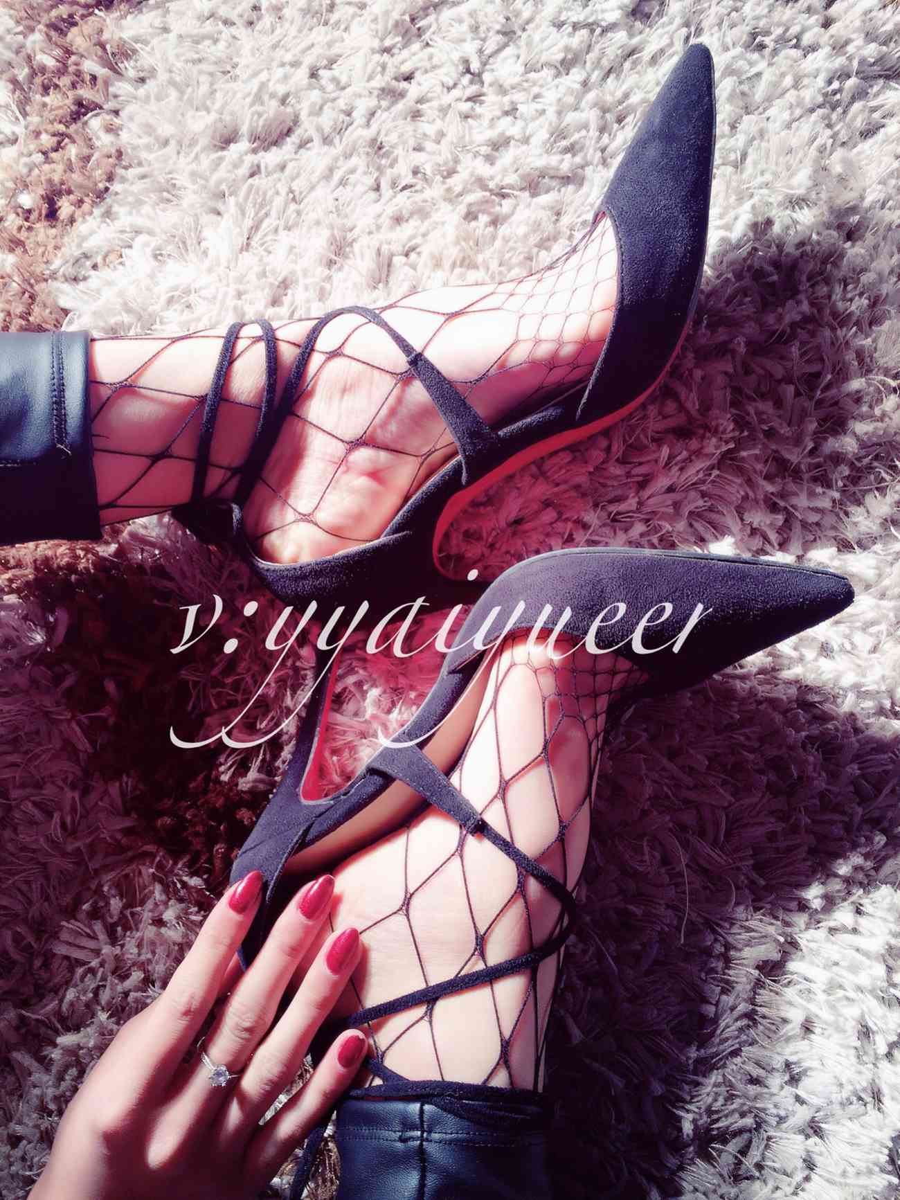 图片[17]-丝月神 006 皮裤细带高跟网袜[55P] – 速更版-美库