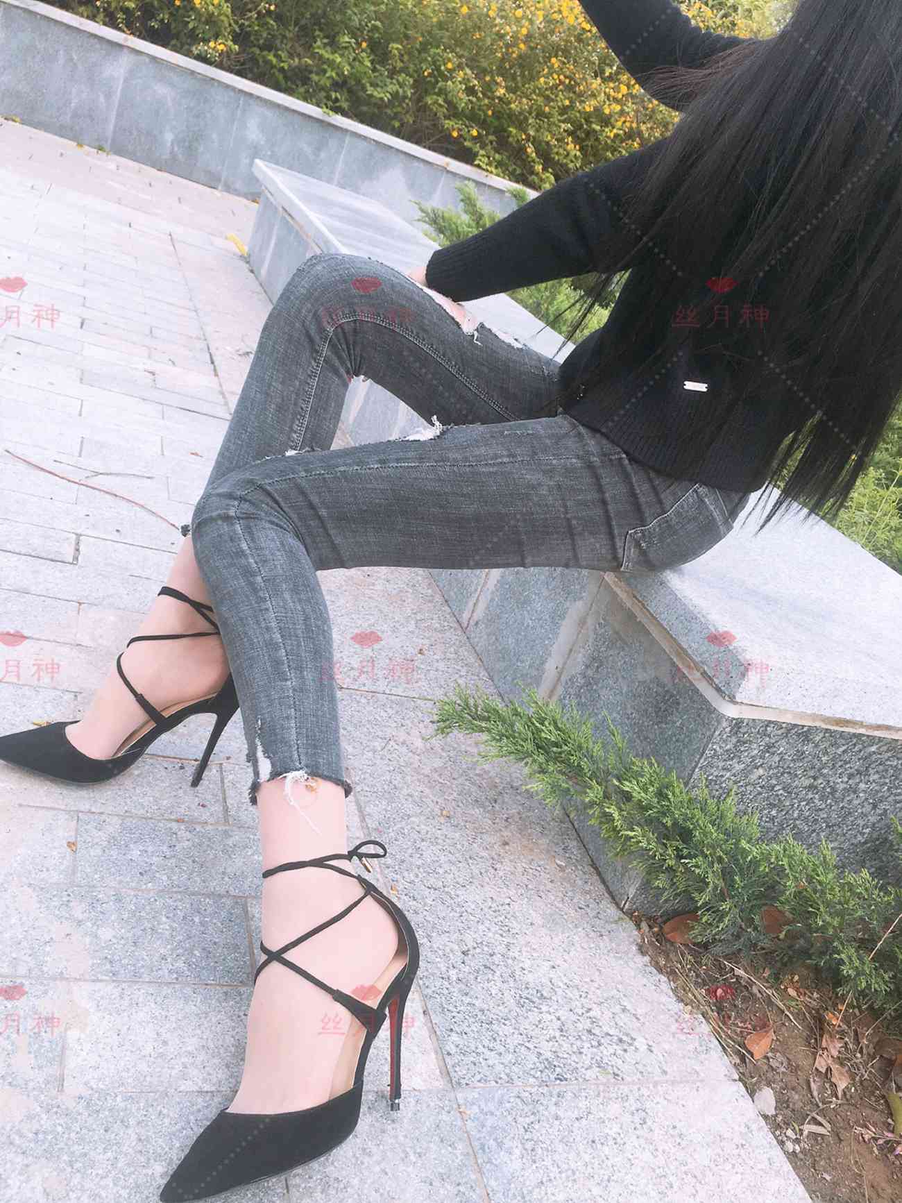 图片[38]-丝月神 005 牛仔裤细带高跟肉[91P] – 速更版-美库