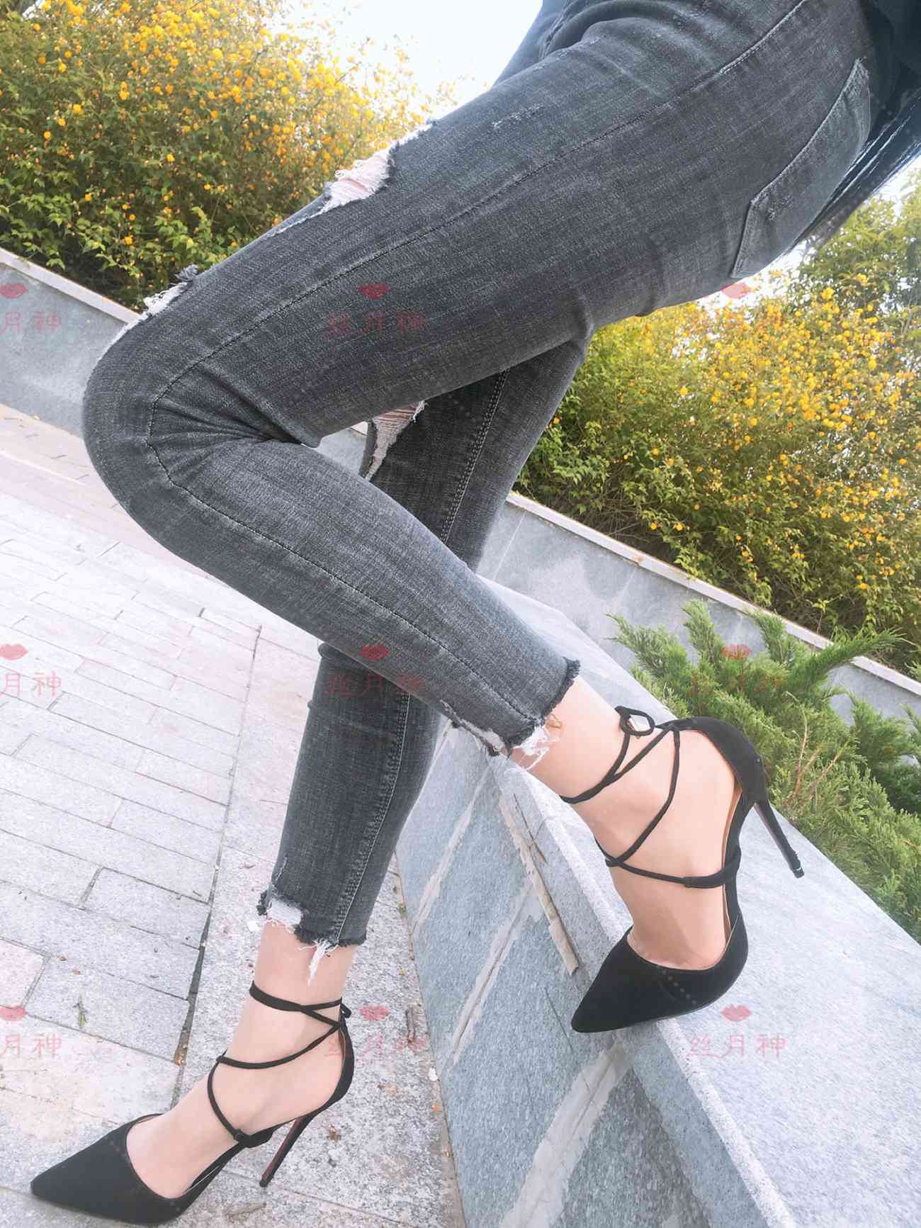 图片[55]-丝月神 005 牛仔裤细带高跟肉[91P] – 速更版-美库