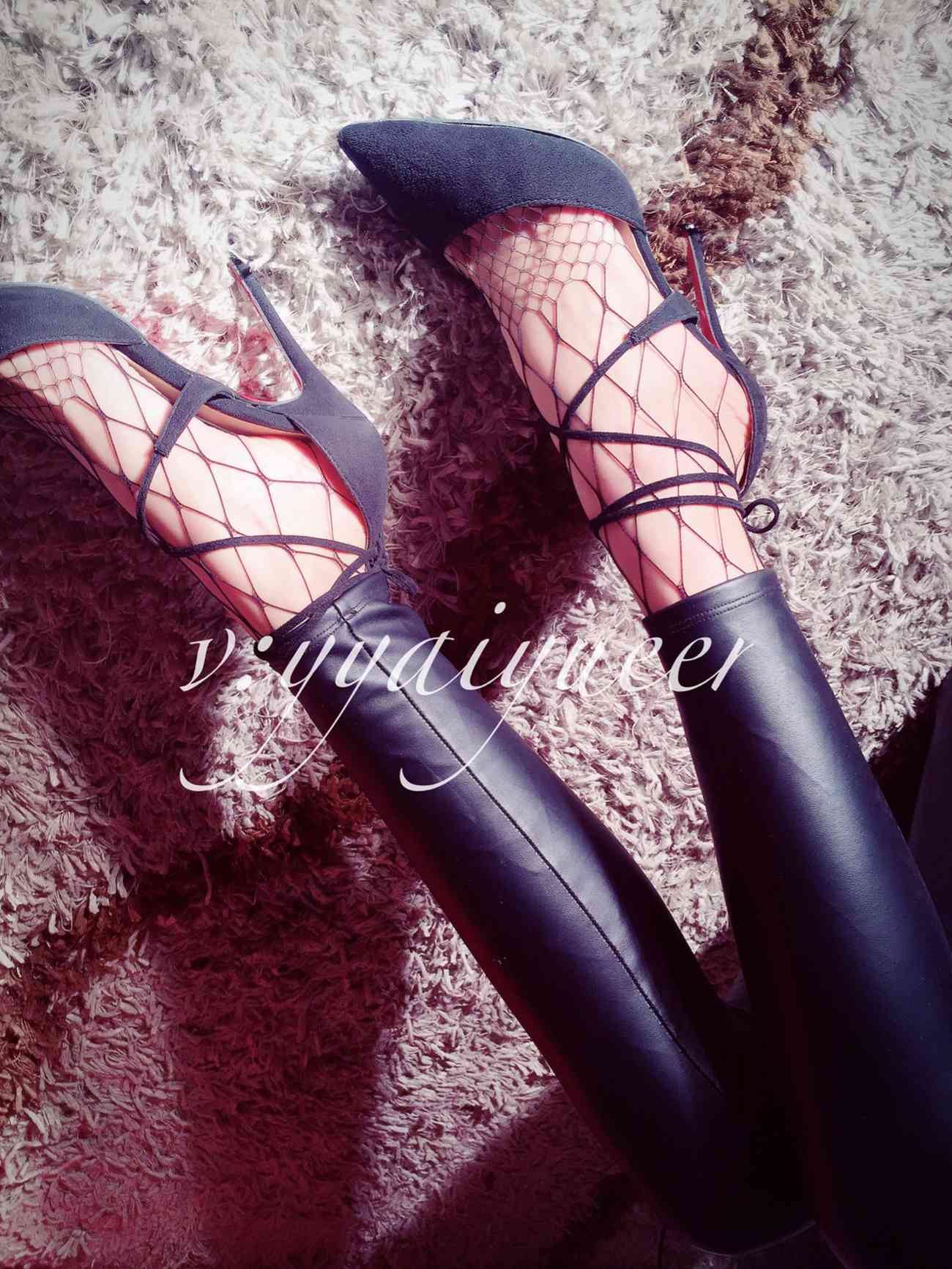 图片[50]-丝月神 006 皮裤细带高跟网袜[55P] – 速更版-美库