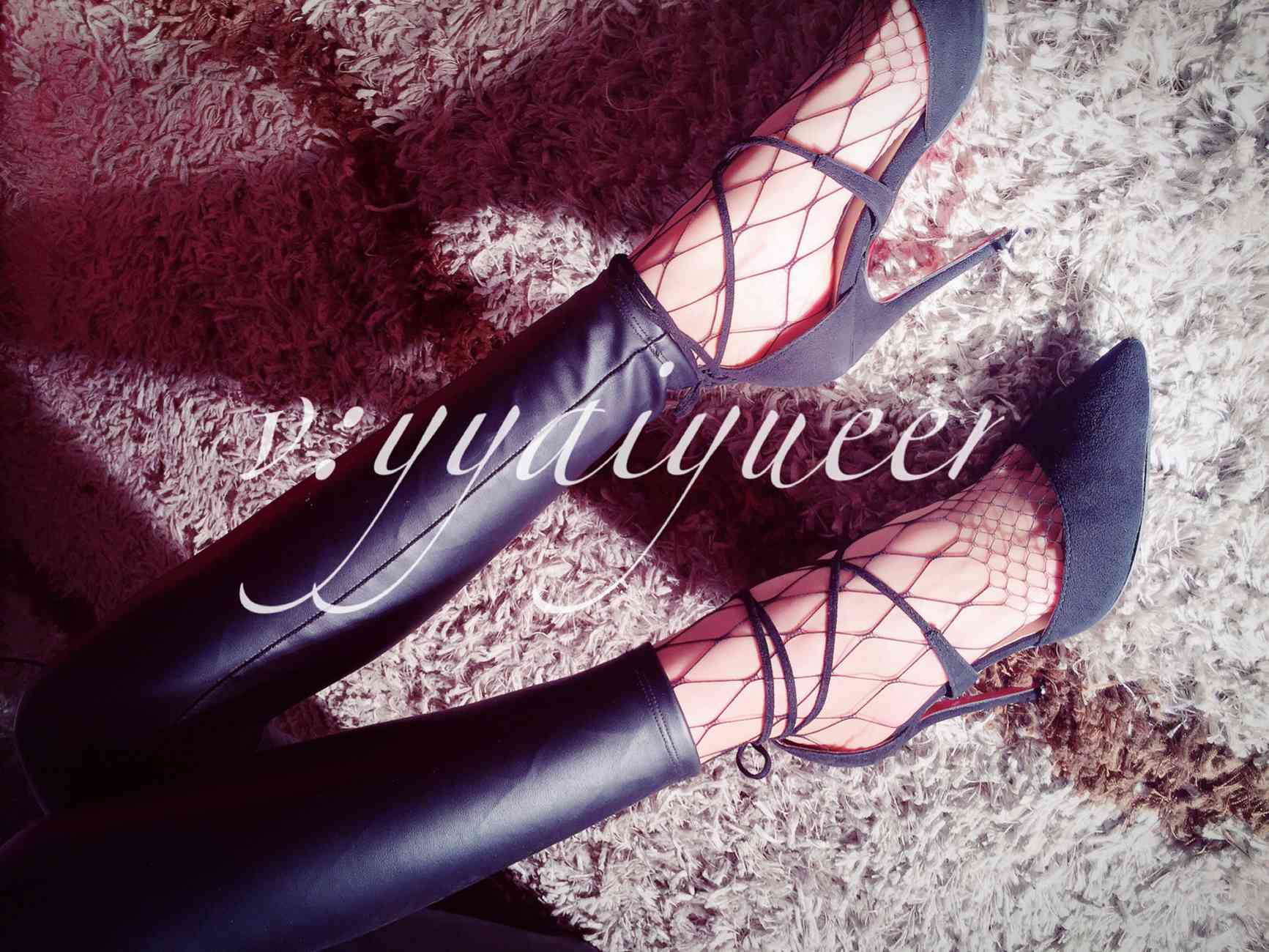 图片[51]-丝月神 006 皮裤细带高跟网袜[55P] – 速更版-美库