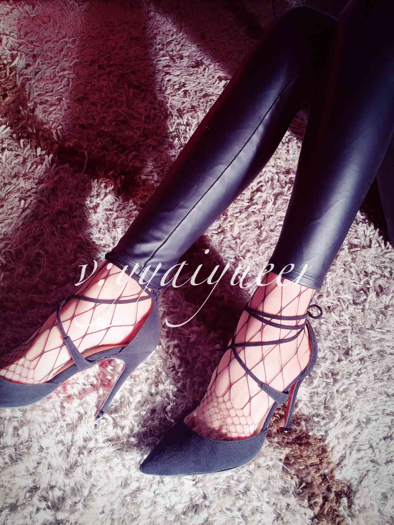 图片[52]-丝月神 006 皮裤细带高跟网袜[55P] – 速更版-美库