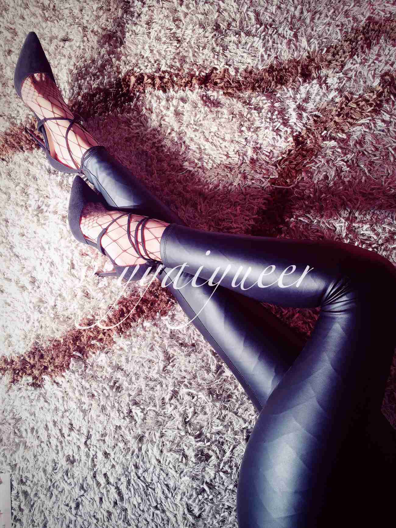 图片[55]-丝月神 006 皮裤细带高跟网袜[55P] – 速更版-美库