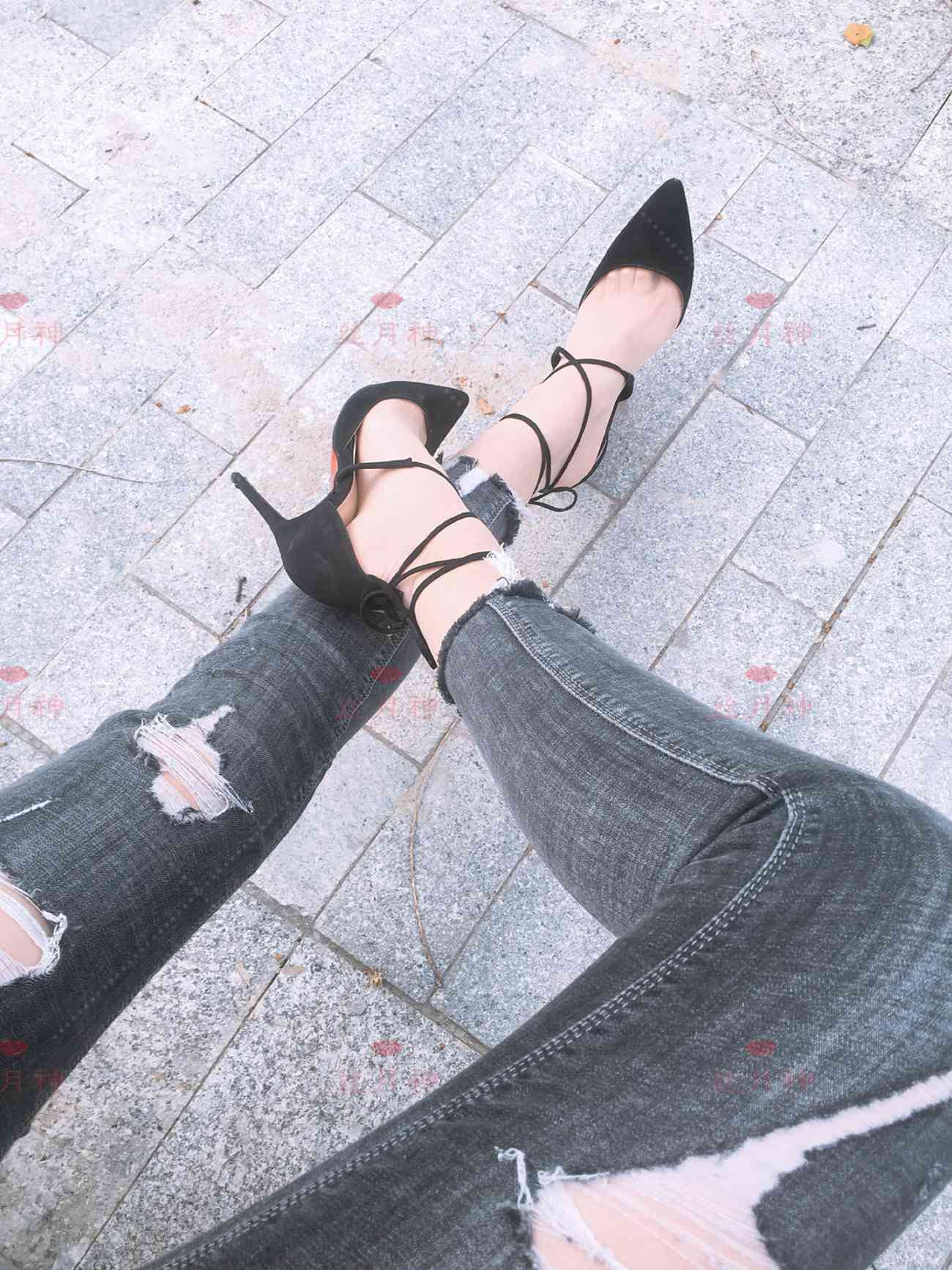 图片[79]-丝月神 005 牛仔裤细带高跟肉[91P] – 速更版-美库