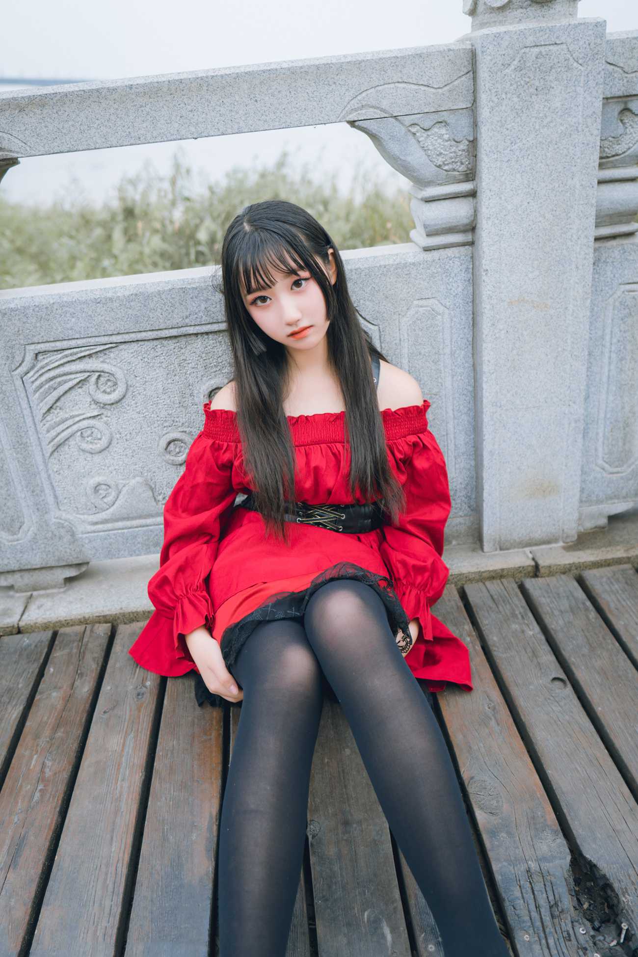 图片[22]-[喵糖映画]VOL.453 红与黑[30P] – 速更版-美库