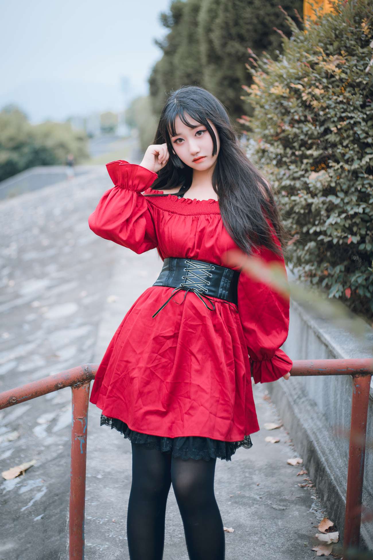 图片[25]-[喵糖映画]VOL.453 红与黑[30P] – 速更版-美库