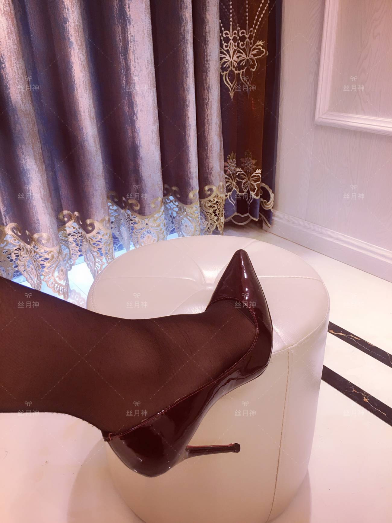 图片[12]-丝月神 007 红色孔雀翎酒红高跟[66P] – 速更版-美库