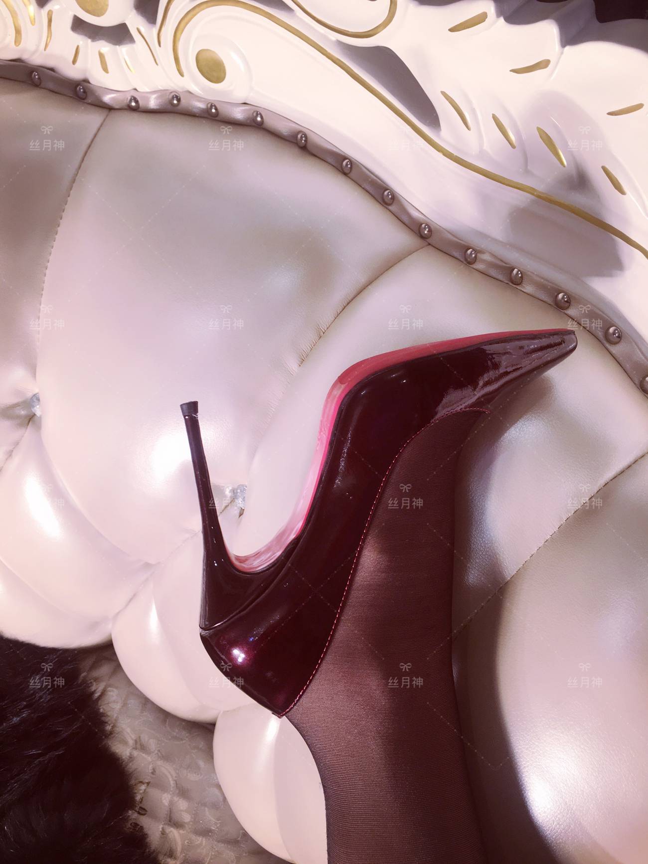 图片[16]-丝月神 007 红色孔雀翎酒红高跟[66P] – 速更版-美库