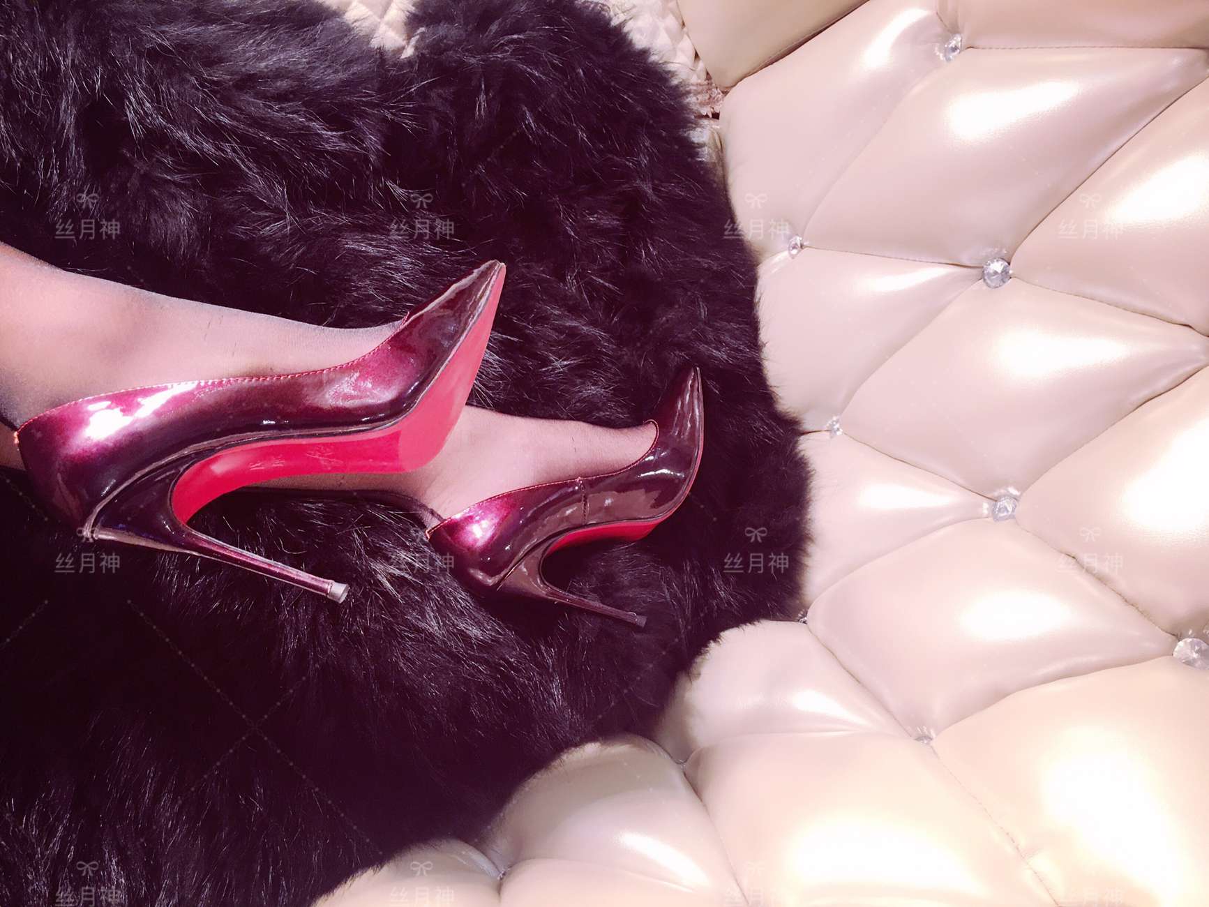 图片[29]-丝月神 007 红色孔雀翎酒红高跟[66P] – 速更版-美库