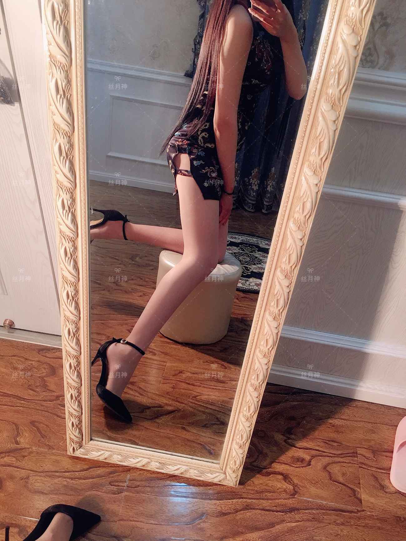 图片[20]-丝月神 008 旗袍肉丝绒面细系带高跟[96P] – 速更版-美库