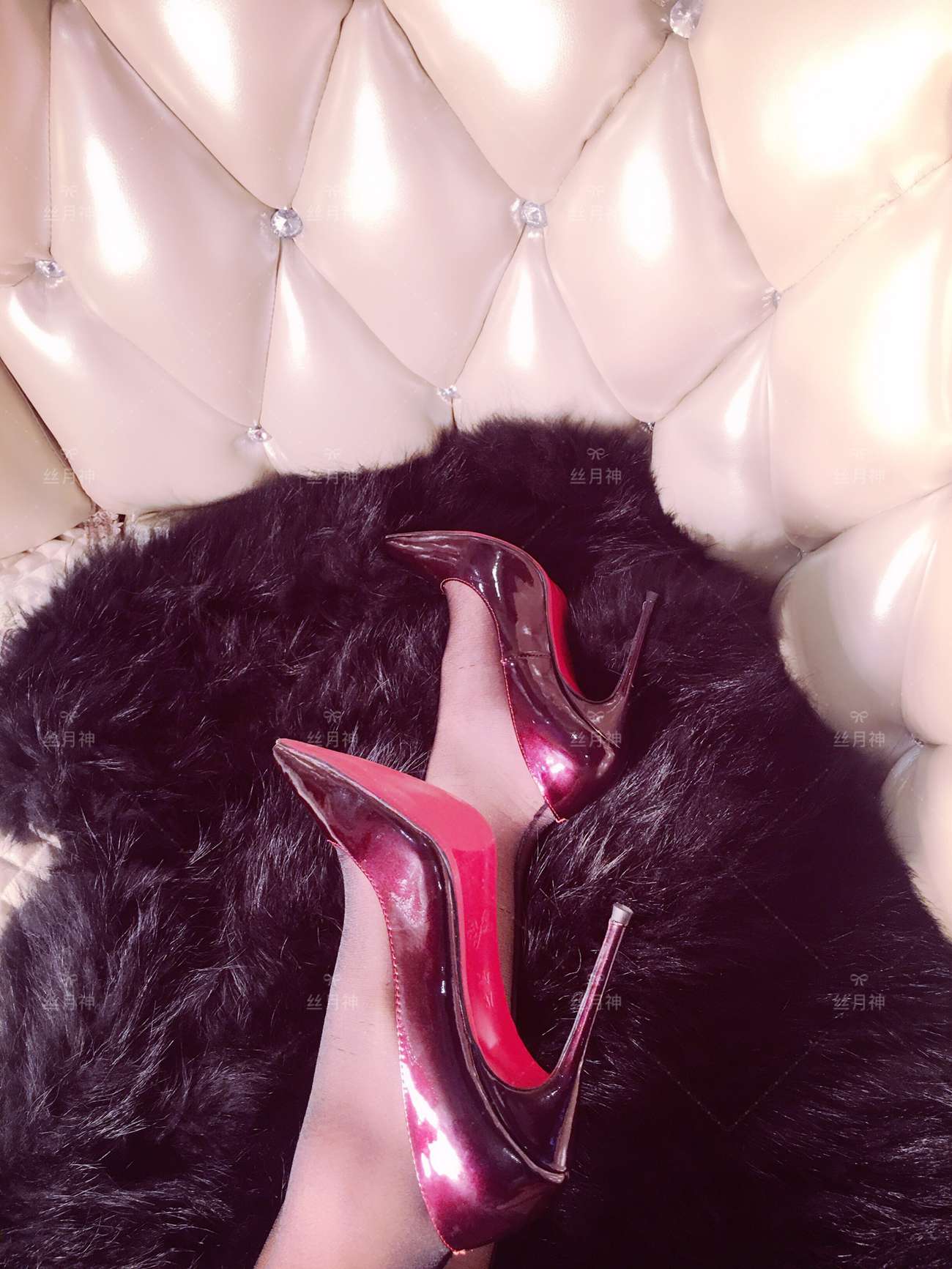 图片[44]-丝月神 007 红色孔雀翎酒红高跟[66P] – 速更版-美库