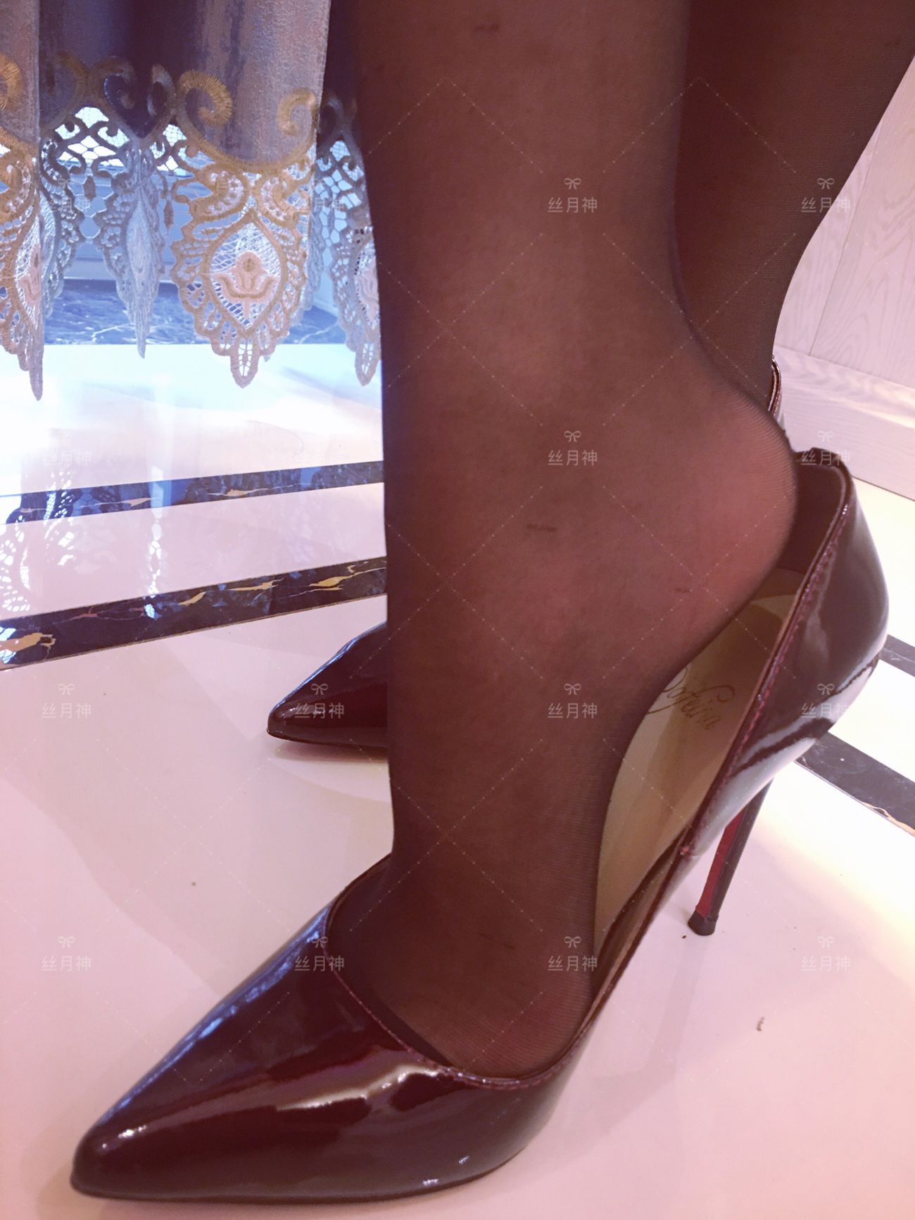 图片[58]-丝月神 007 红色孔雀翎酒红高跟[66P] – 速更版-美库