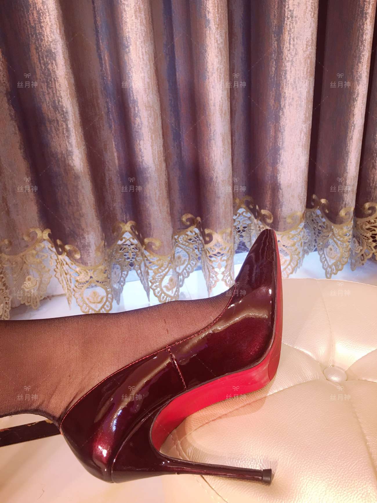 图片[66]-丝月神 007 红色孔雀翎酒红高跟[66P] – 速更版-美库