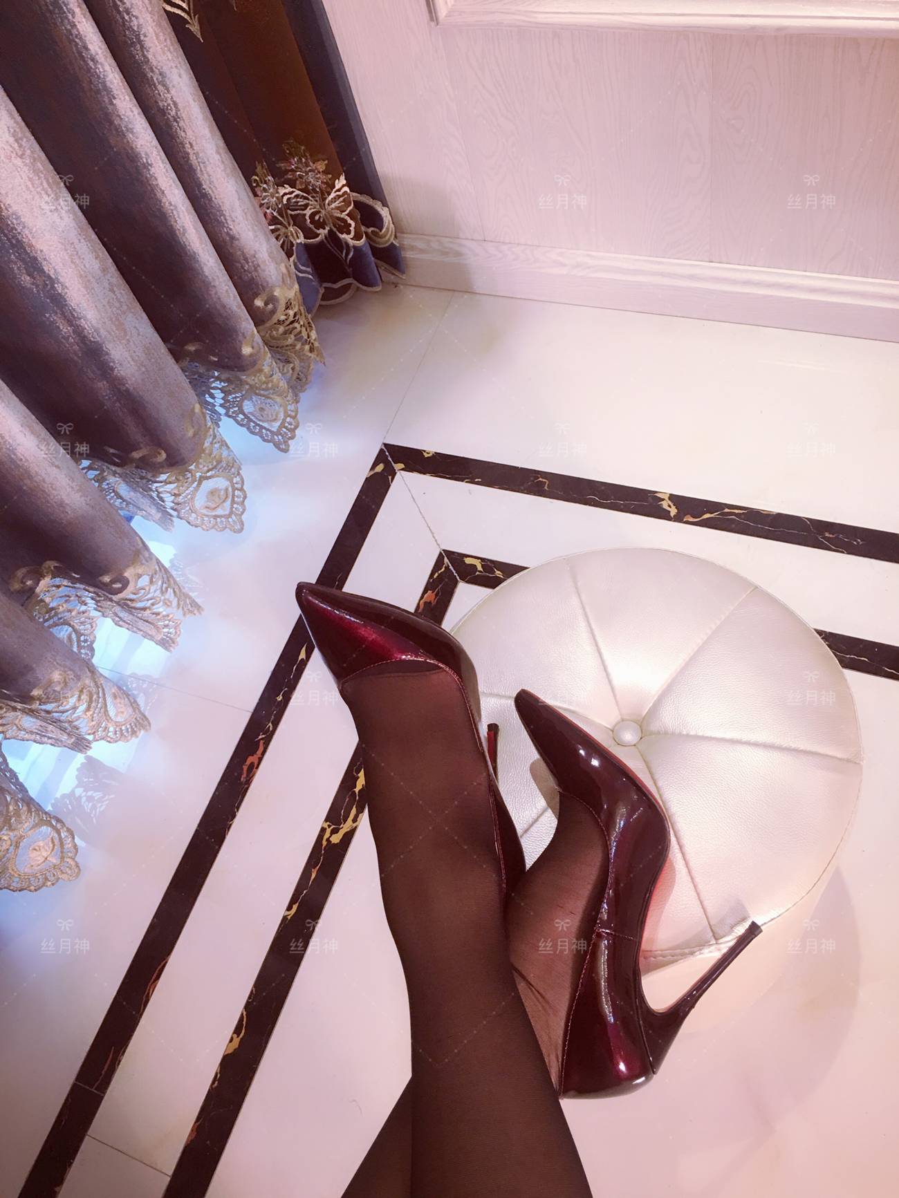 图片[67]-丝月神 007 红色孔雀翎酒红高跟[66P] – 速更版-美库