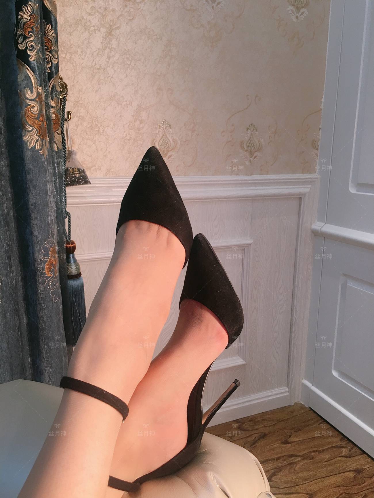 图片[65]-丝月神 008 旗袍肉丝绒面细系带高跟[96P] – 速更版-美库