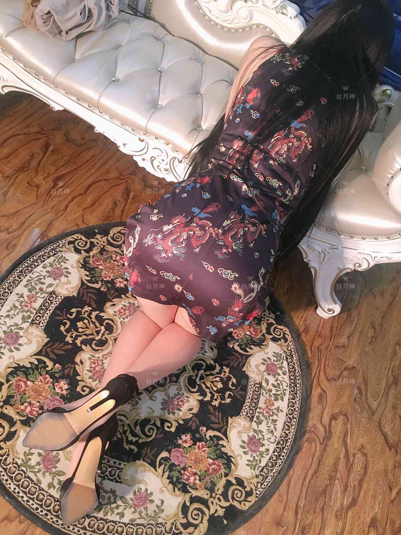 图片[70]-丝月神 008 旗袍肉丝绒面细系带高跟[96P] – 速更版-美库