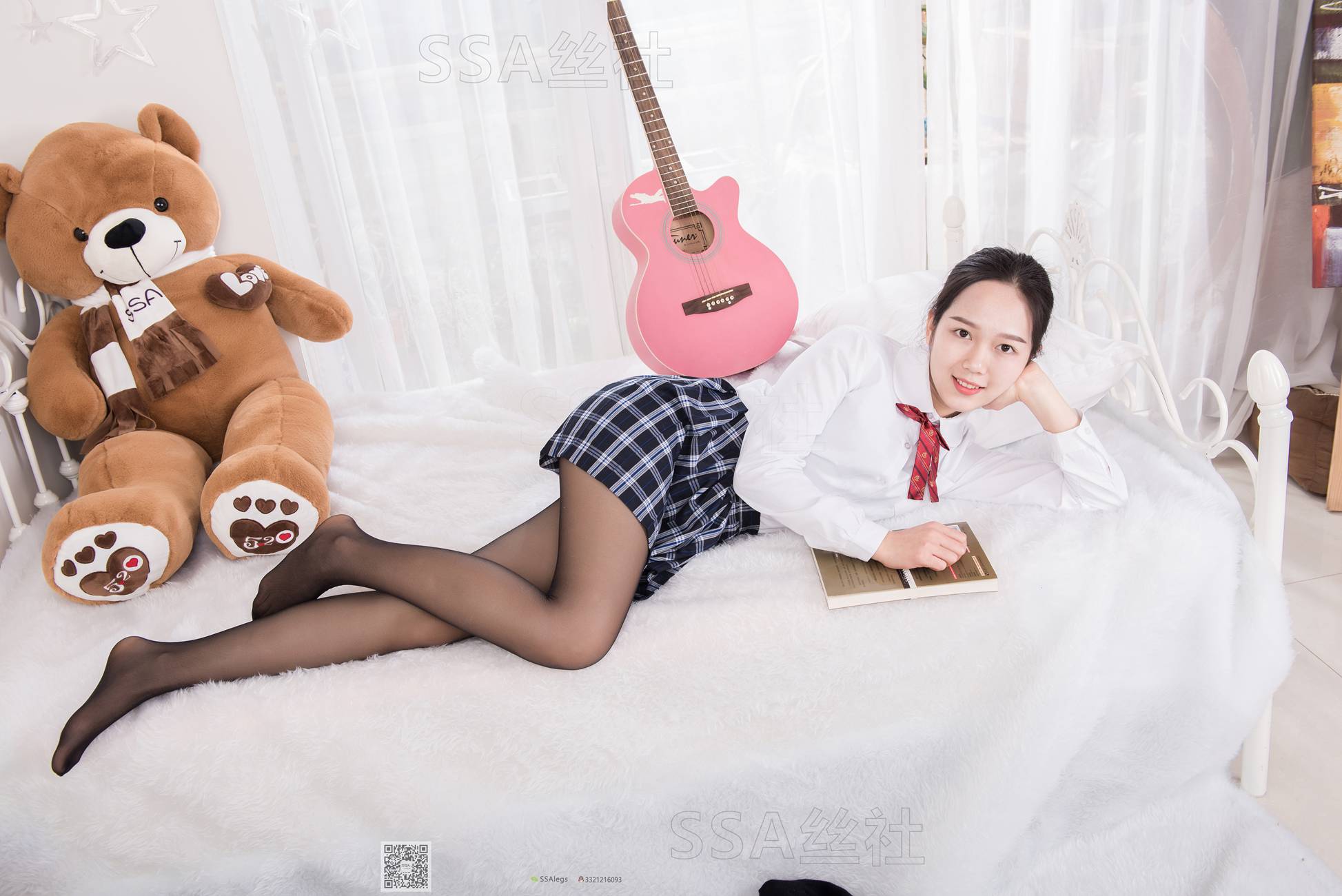 图片[53]-[SSA丝社]超清写真 NO.073 萱萱 JK制服黑丝写真集[122P] – 速更版-美库