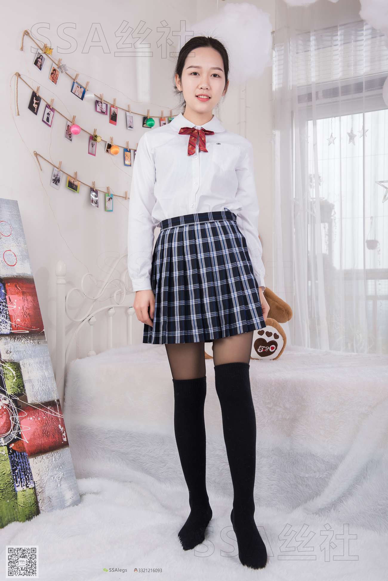 图片[91]-[SSA丝社]超清写真 NO.073 萱萱 JK制服黑丝写真集[122P] – 速更版-美库