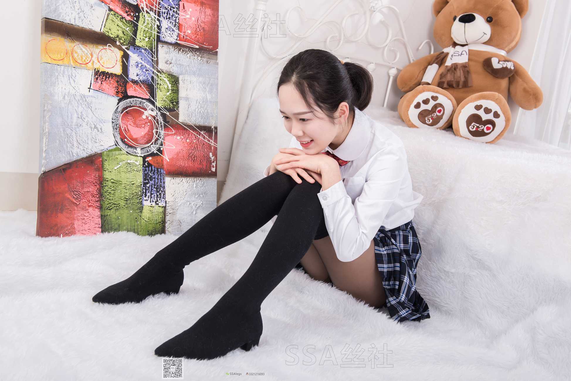 图片[96]-[SSA丝社]超清写真 NO.073 萱萱 JK制服黑丝写真集[122P] – 速更版-美库