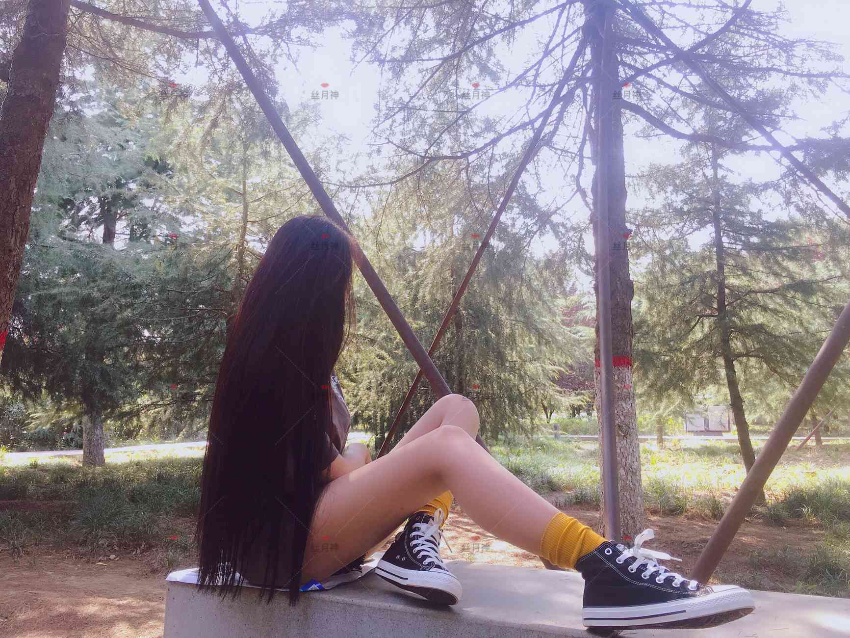 图片[52]-丝月神 011 堆堆袜 肉丝 匡威[78P] – 速更版-美库