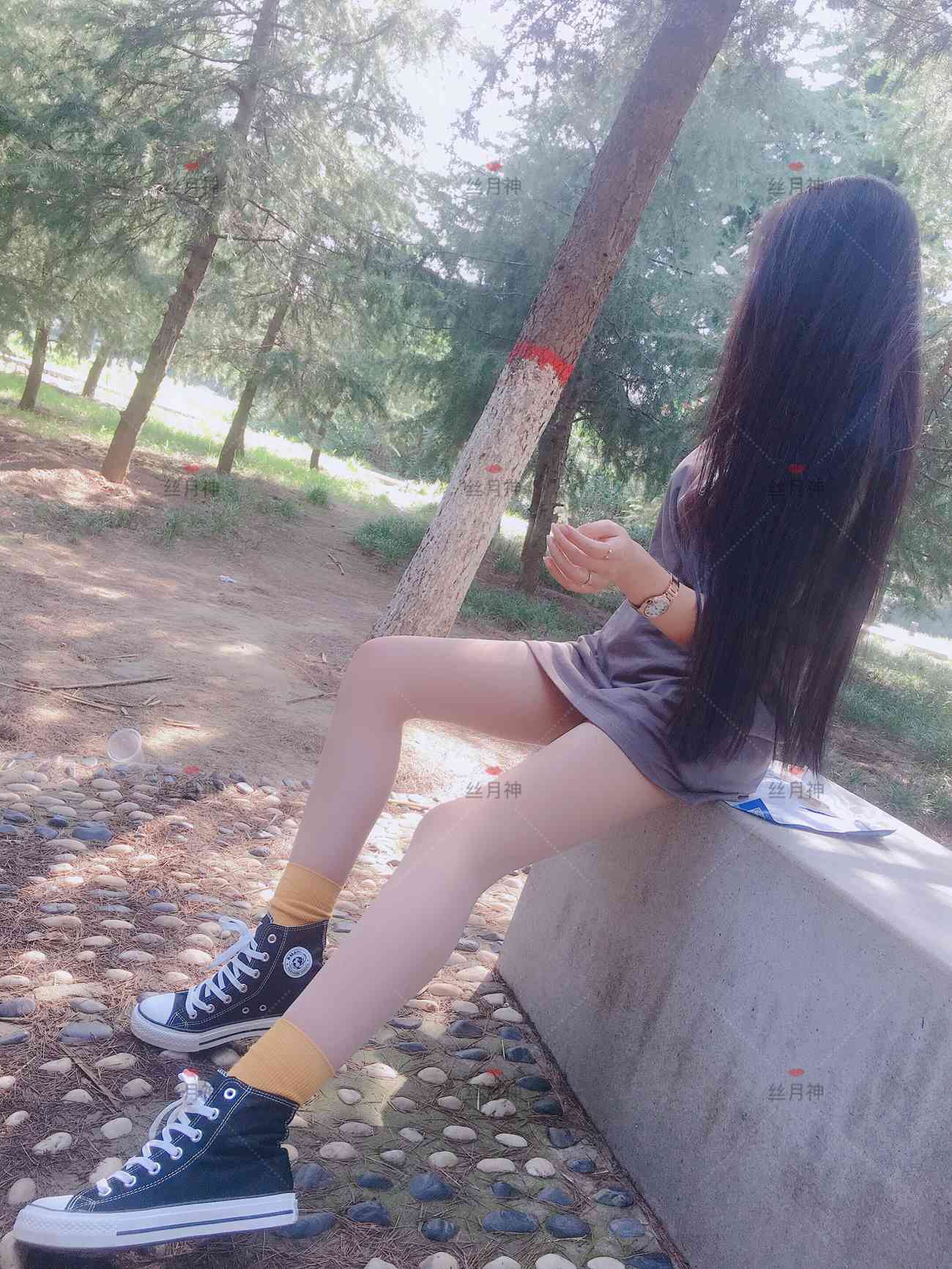 图片[67]-丝月神 011 堆堆袜 肉丝 匡威[78P] – 速更版-美库