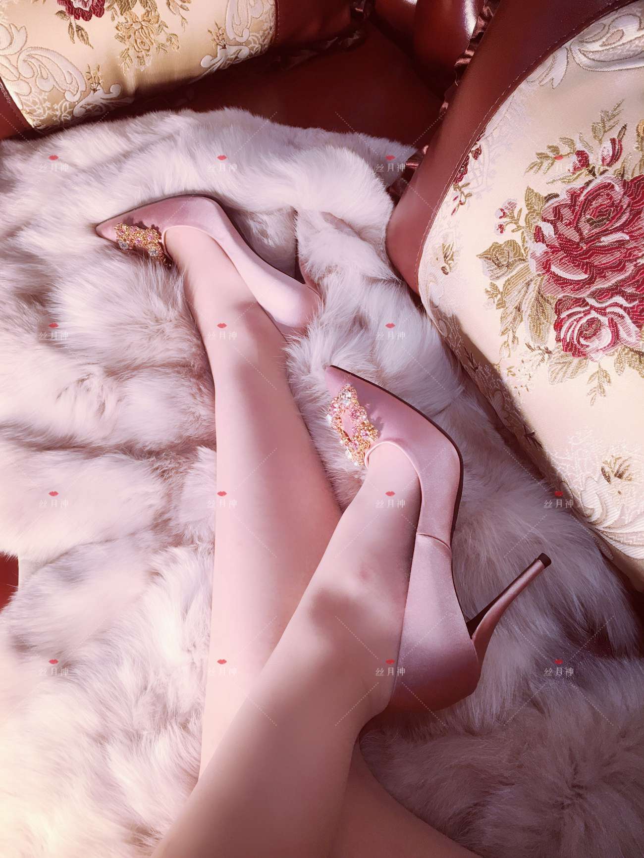 图片[42]-丝月神 013 肉丝 香槟色方扣高跟[73P] – 速更版-美库