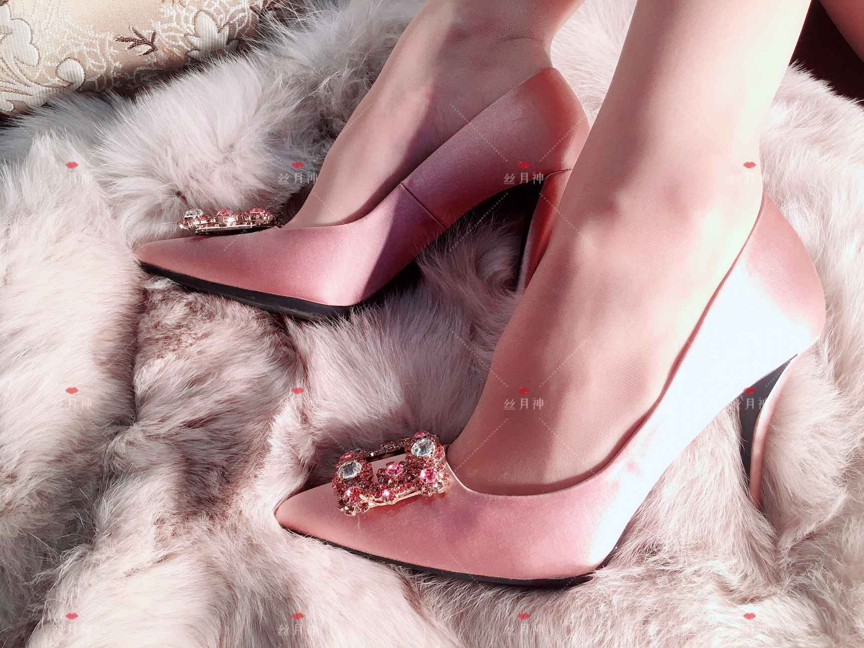 图片[60]-丝月神 013 肉丝 香槟色方扣高跟[73P] – 速更版-美库