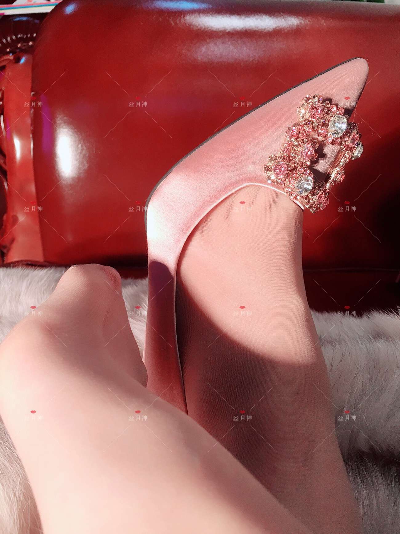 图片[72]-丝月神 013 肉丝 香槟色方扣高跟[73P] – 速更版-美库