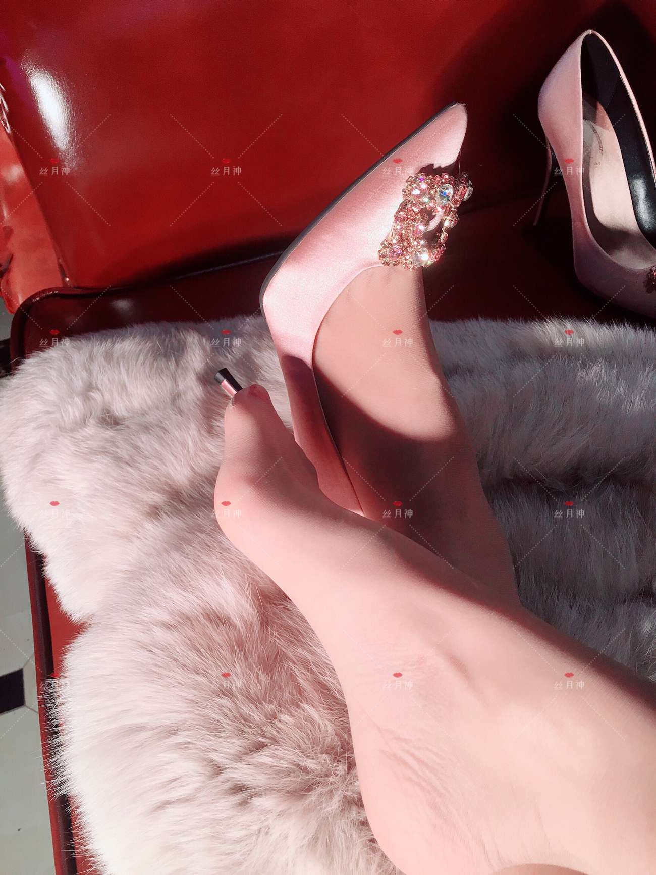 图片[75]-丝月神 013 肉丝 香槟色方扣高跟[73P] – 速更版-美库