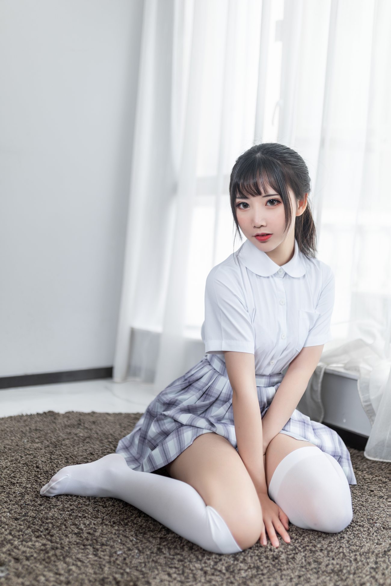 图片[14]-面饼仙儿 – 制服少女[40P] – 速更版-美库