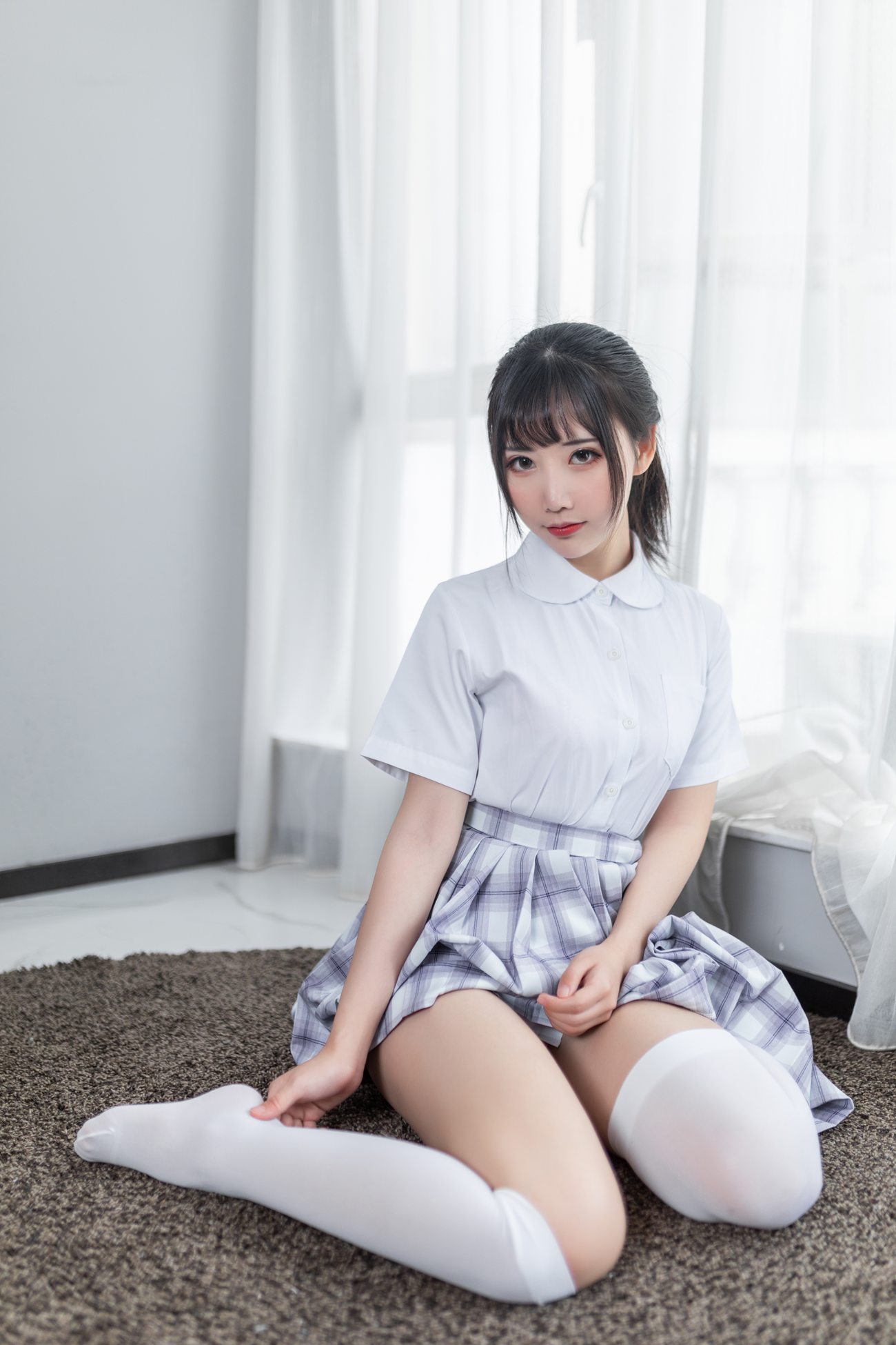 图片[15]-面饼仙儿 – 制服少女[40P] – 速更版-美库